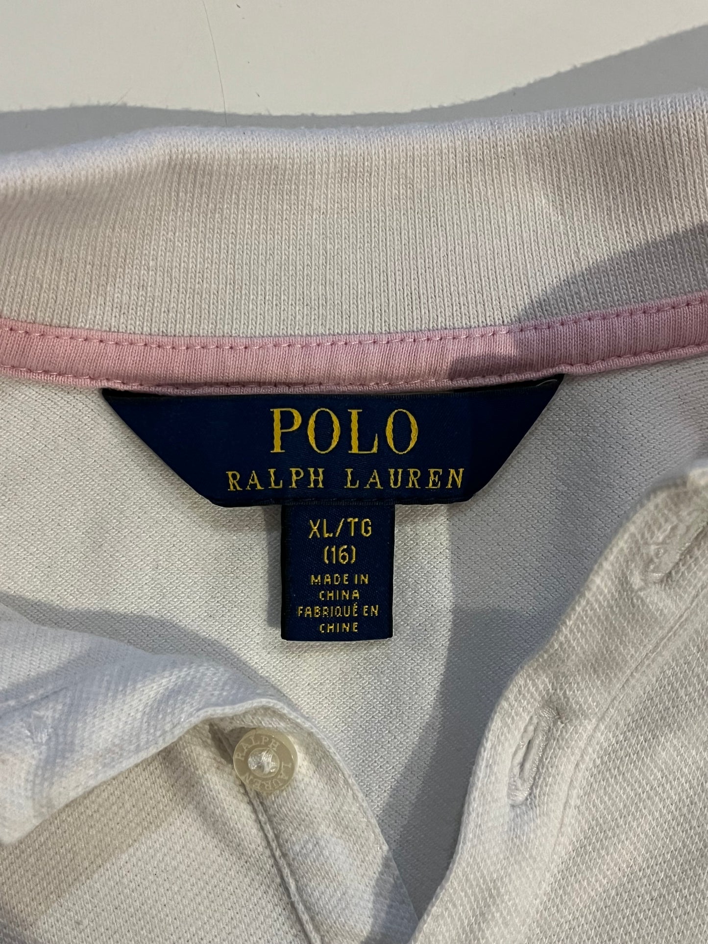 Polo blanc old money Ralph Lauren - S