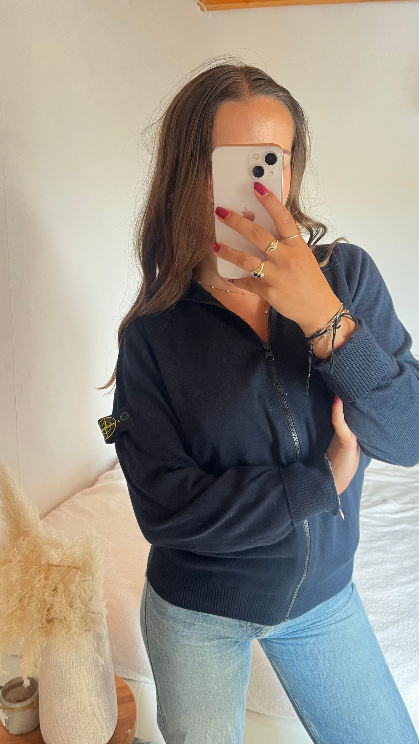 Gilet zippé marine Stone Island - S