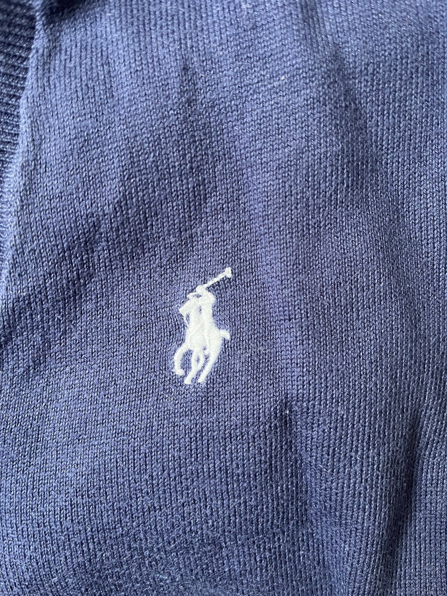 Pull col V marine Ralph Lauren - L