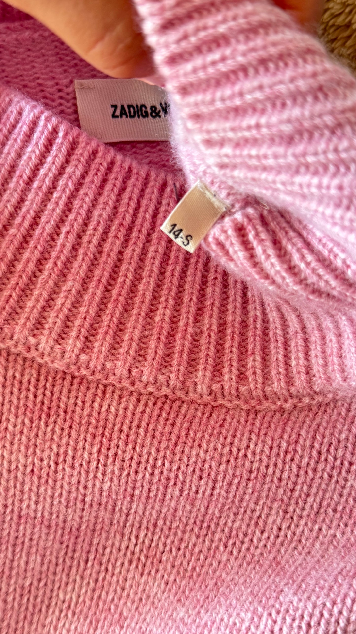 Pull en laine rose Zadig & Voltaire - S
