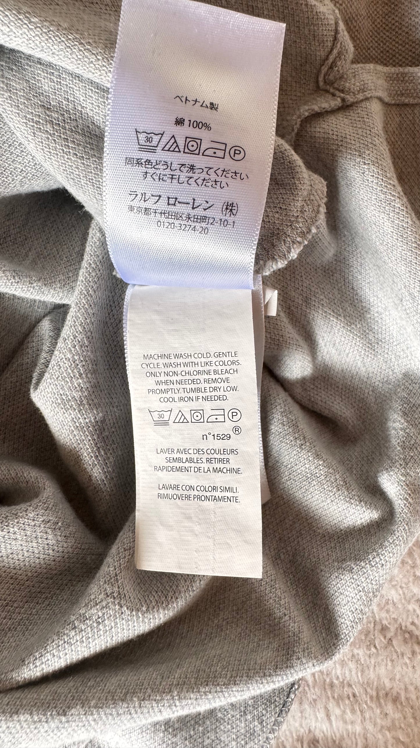 Polo gris Ralph Lauren - S