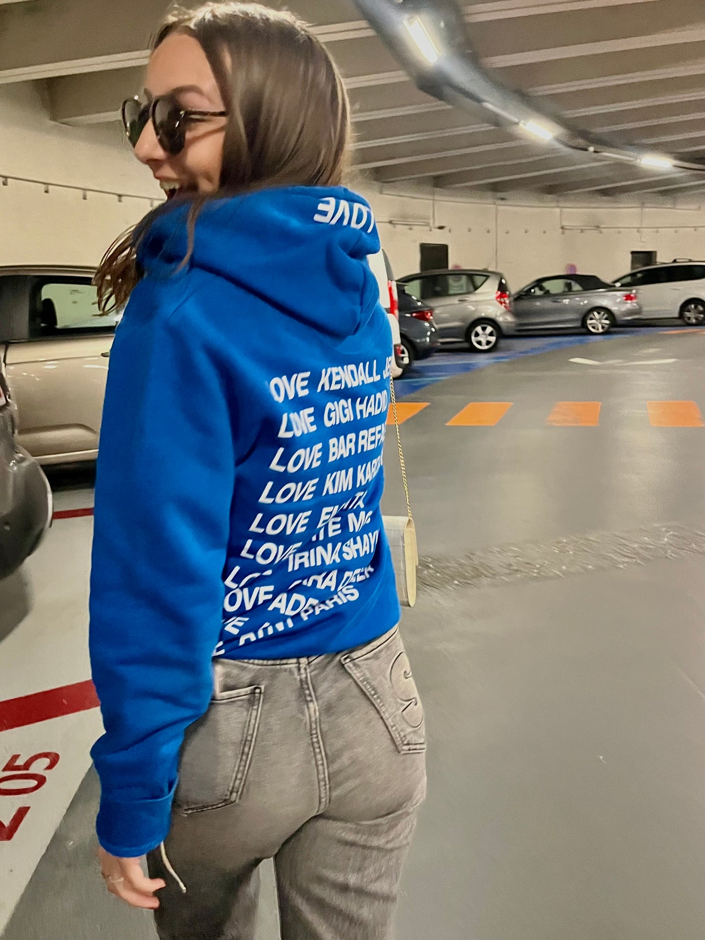 Sweat à capuche bleu ATNT PARIS - S