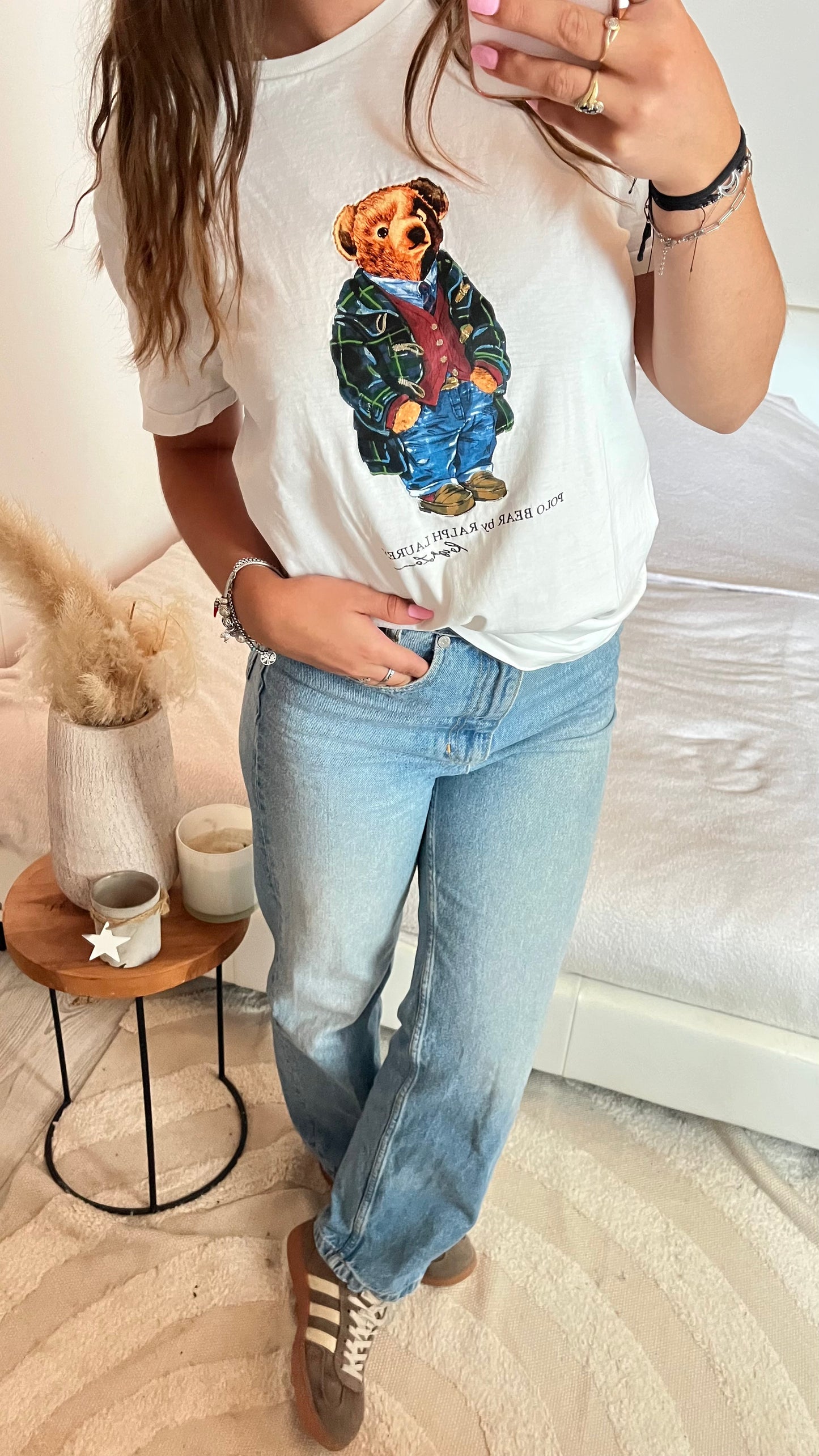T-shirt blanc nounours Ralph Lauren - S