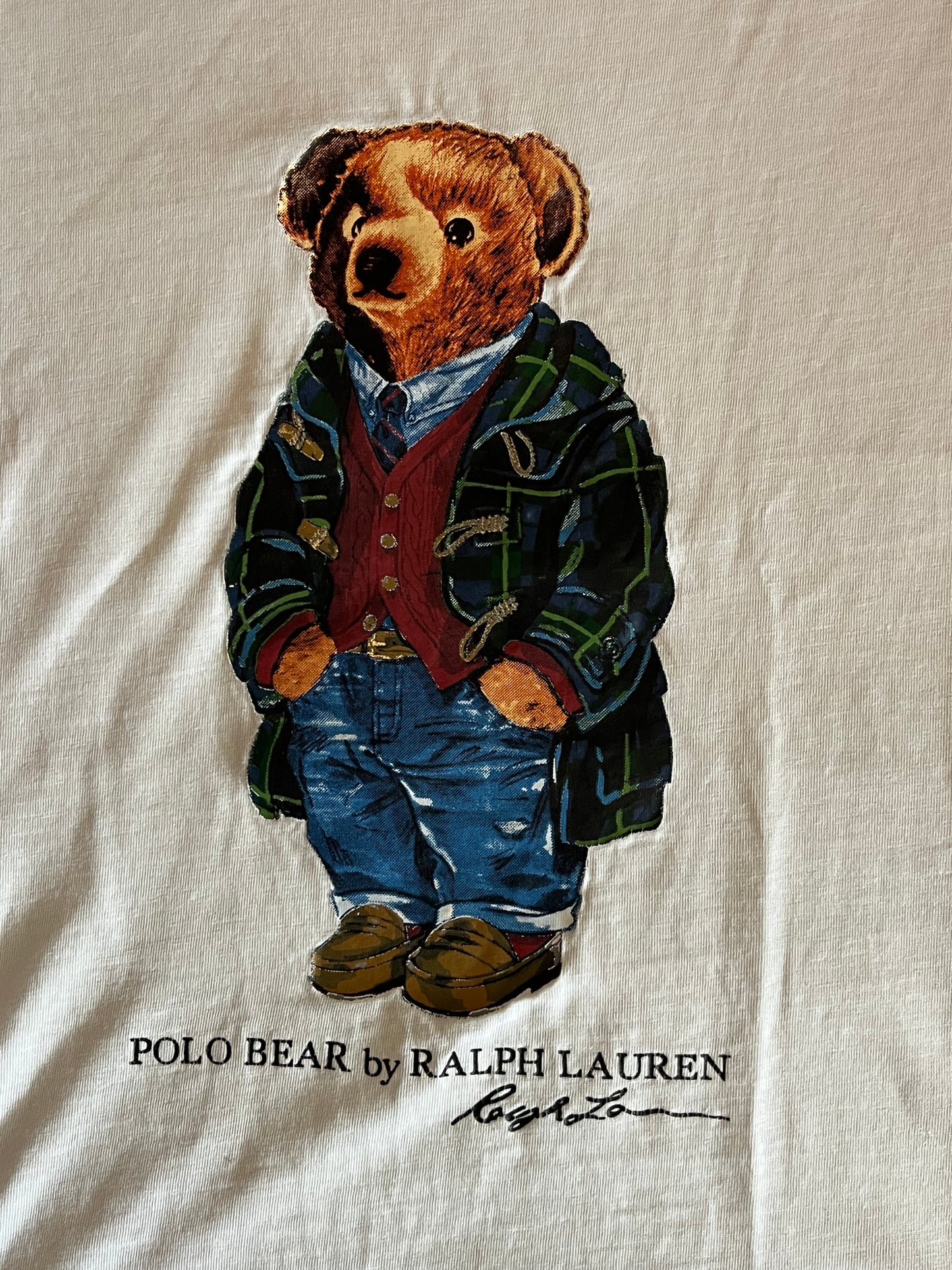 T-shirt blanc nounours Ralph Lauren - S