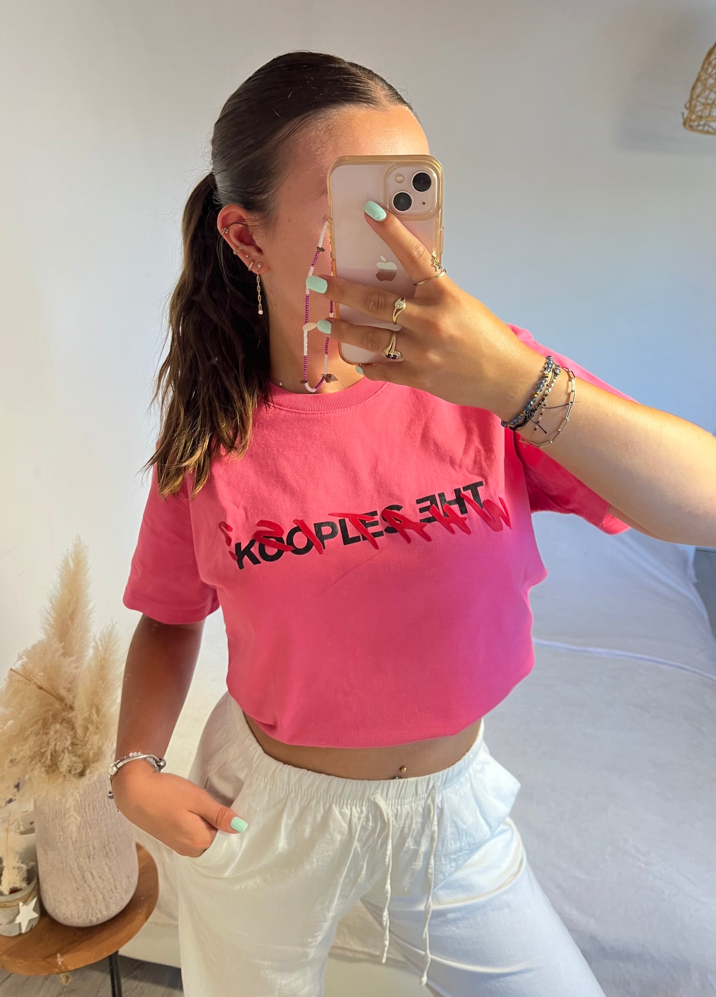 T-shirt rose « What is » The Kooples - M