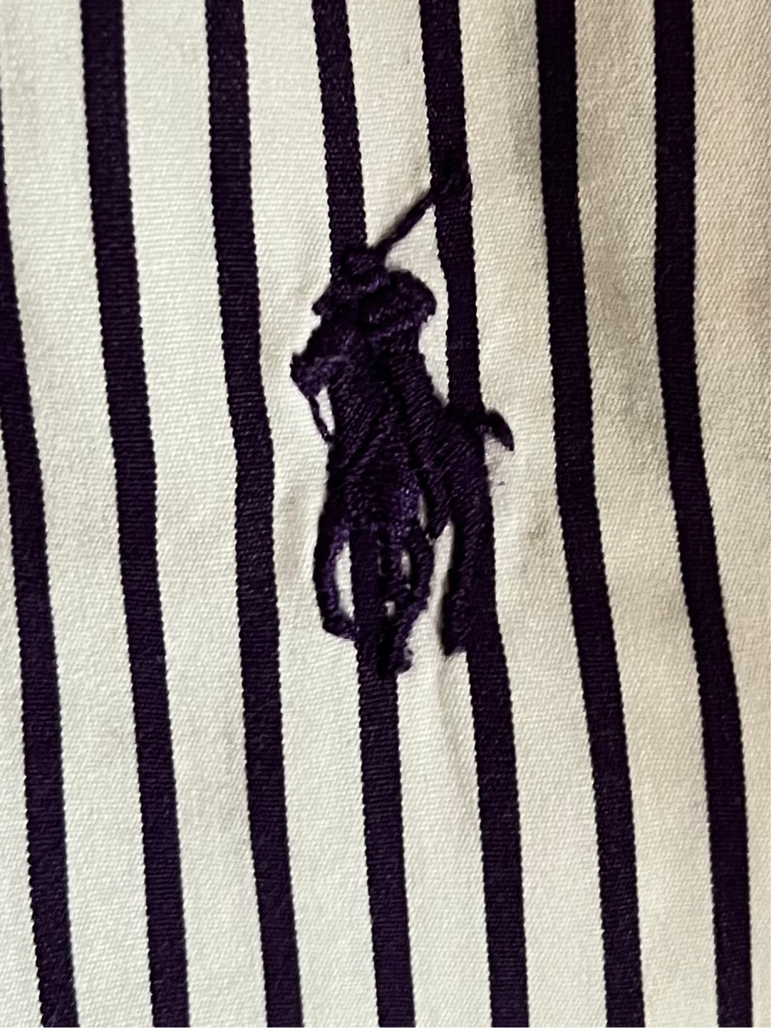 Chemise à rayures violettes Ralph Lauren - XS