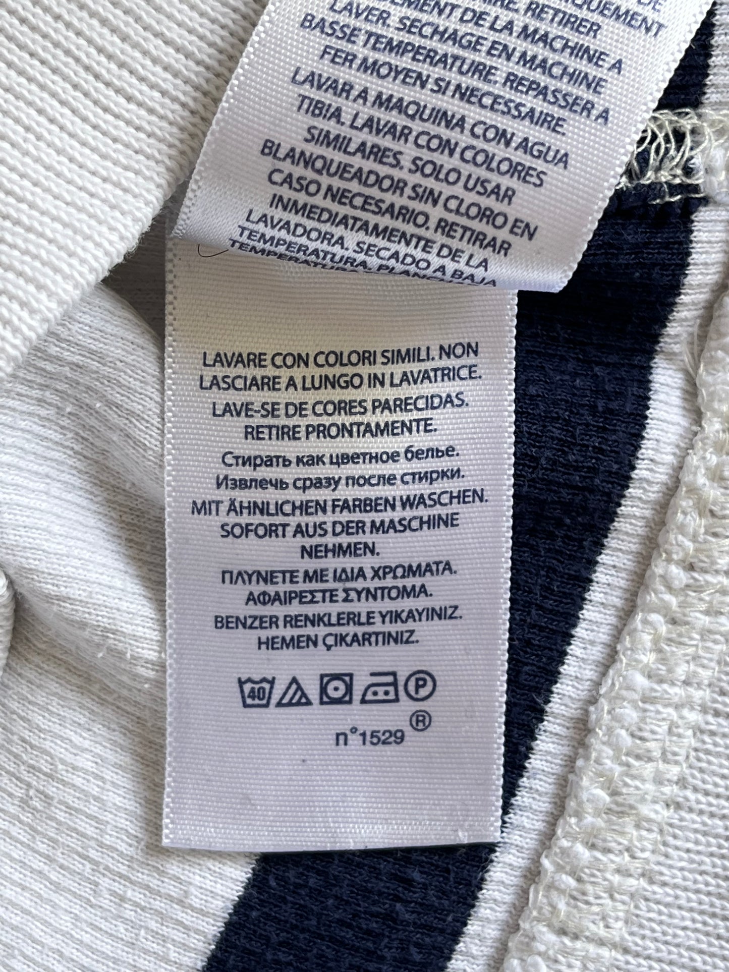 Pull demi-zip marinière Ralph Lauren - S
