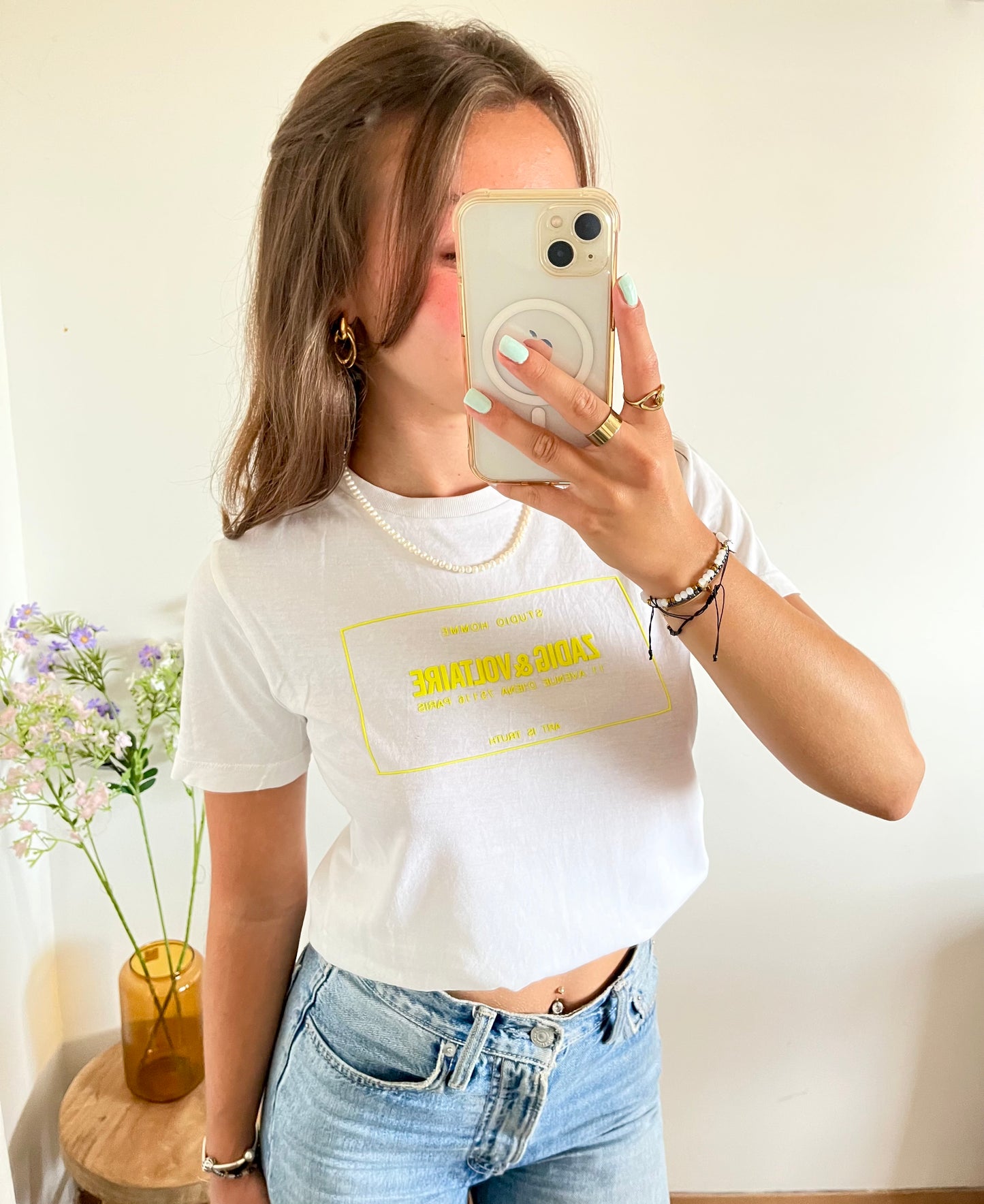 T-shirt col rond blanc Zadig & Voltaire - XS