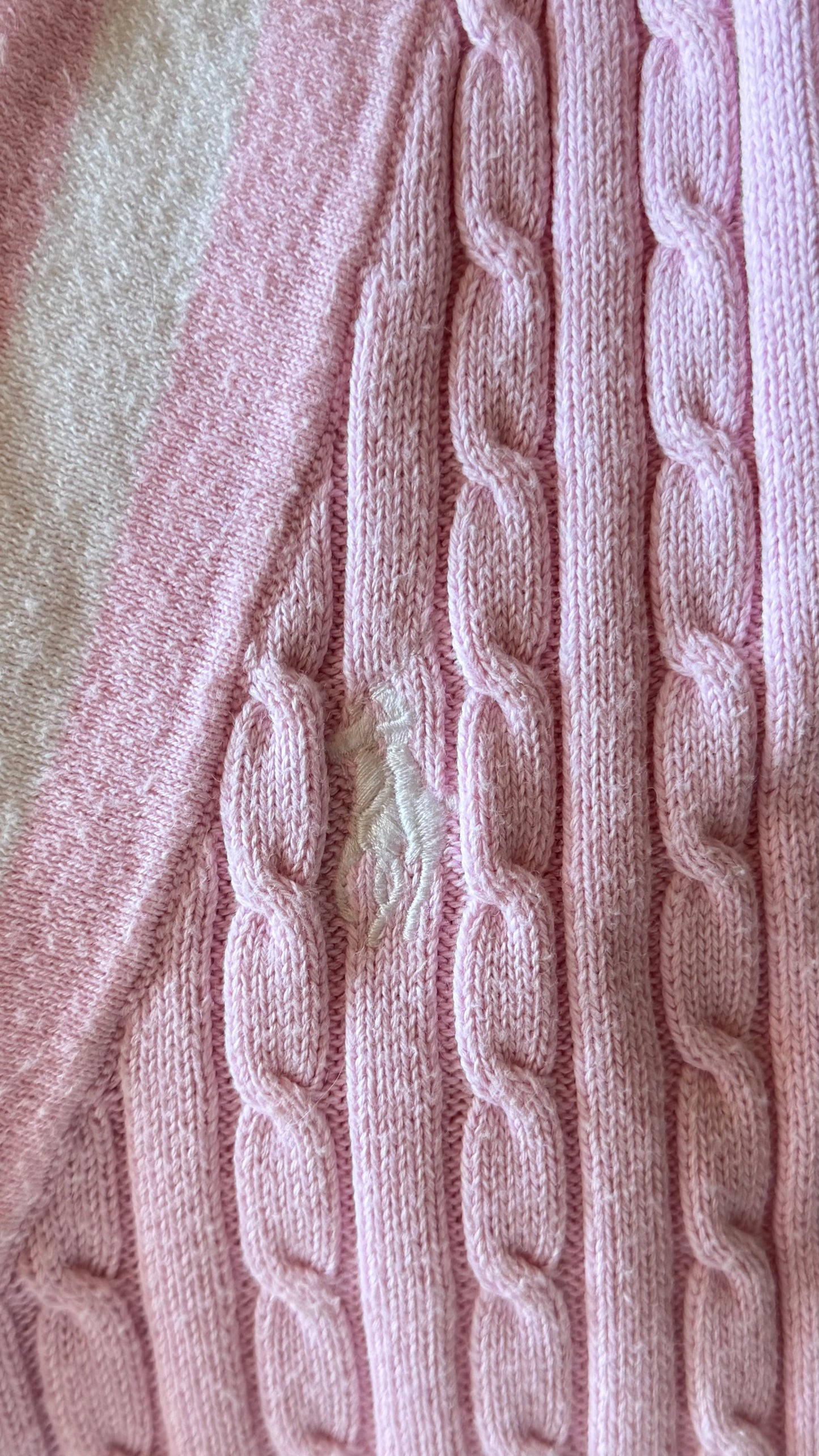 T-shirt torsadé rose Ralph Lauren - M