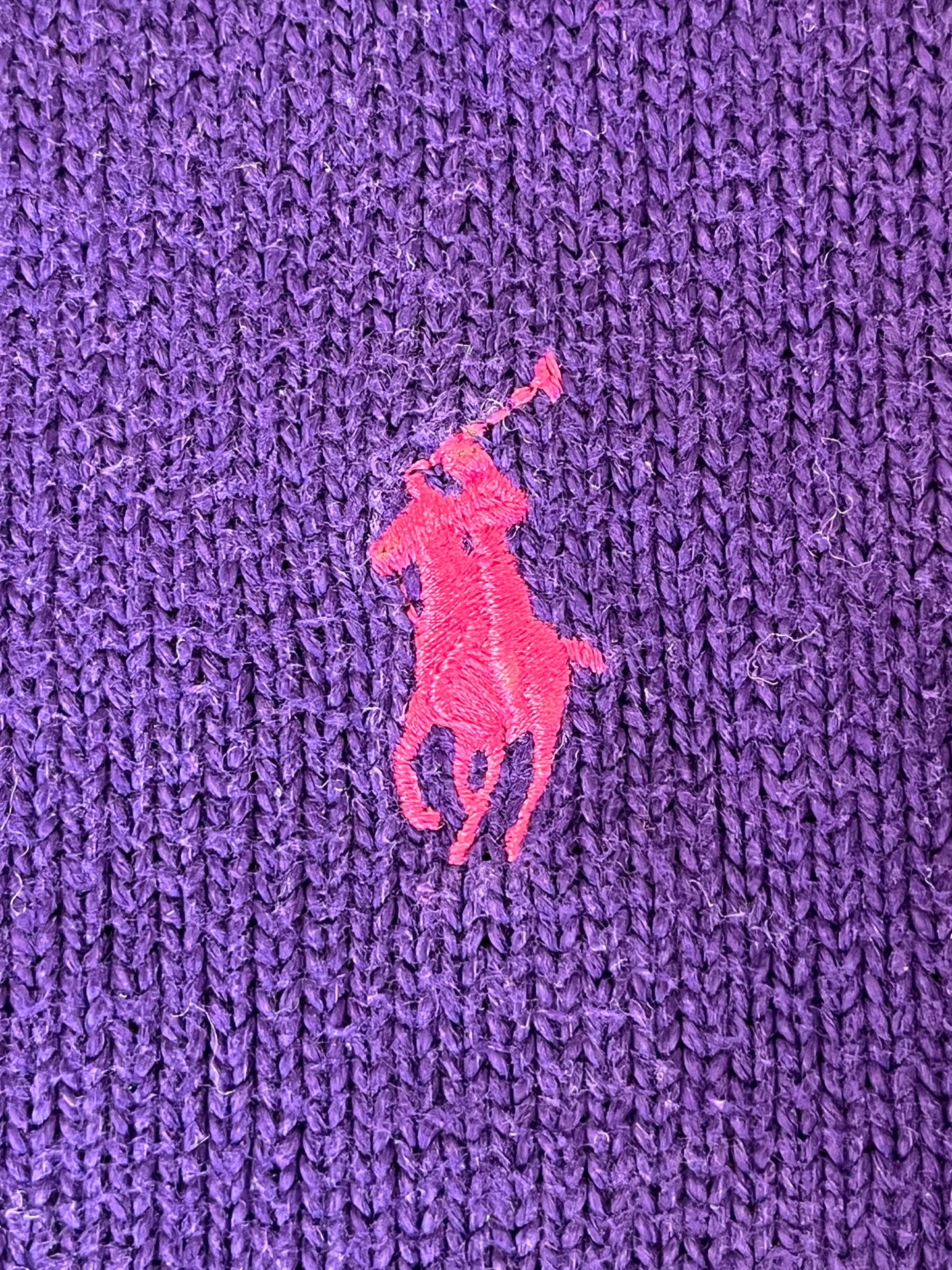 Pull col V violet RalphLauren - M