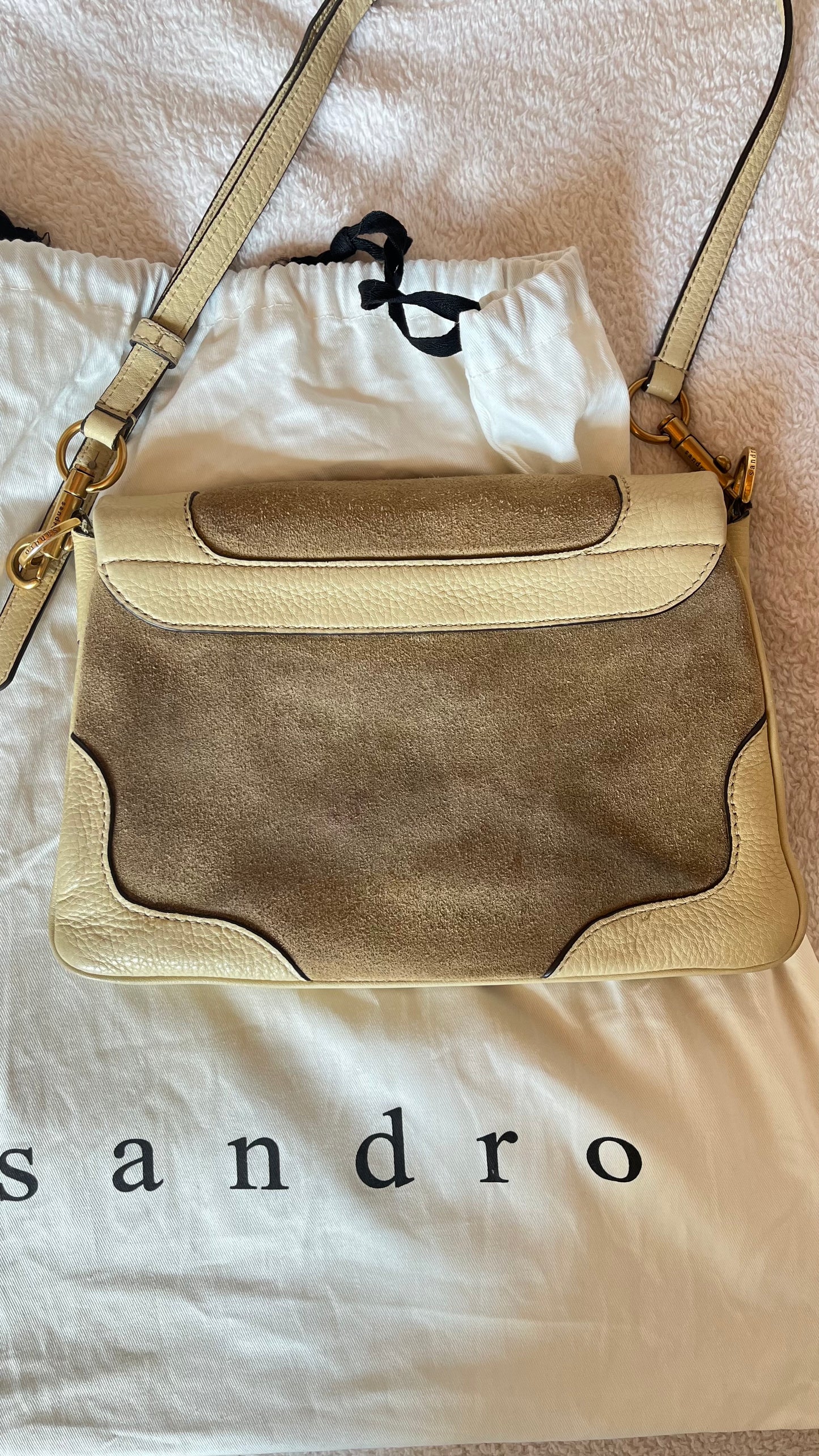 Sac à main beige Sandro