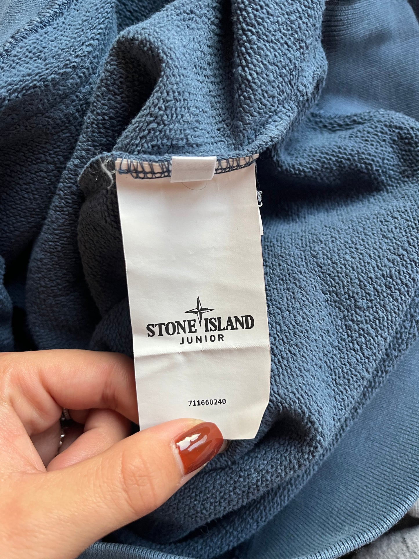 Sweat à capuche bleu Stone Island - S