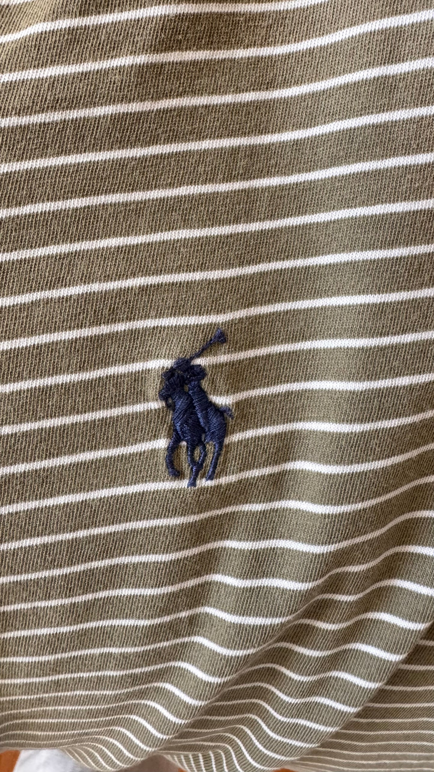 T-shirt rayé kaki Ralph Lauren - XS