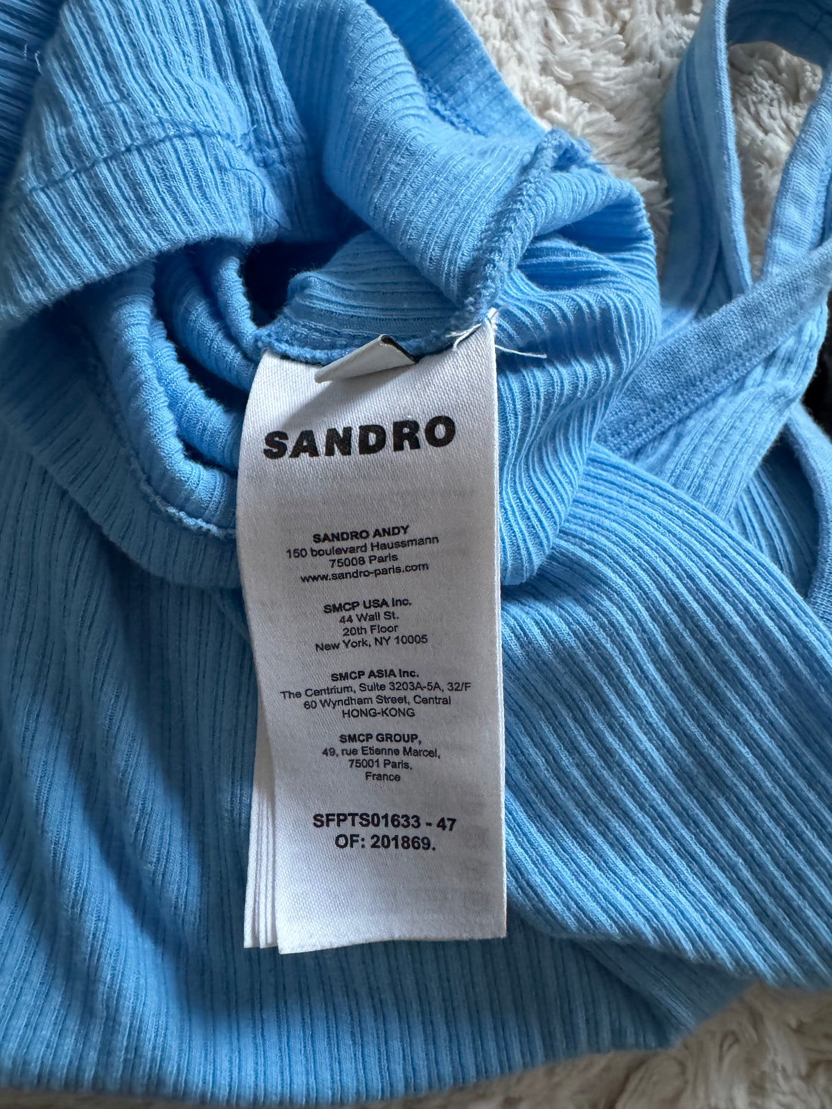 Débardeur bleu Sandro - S