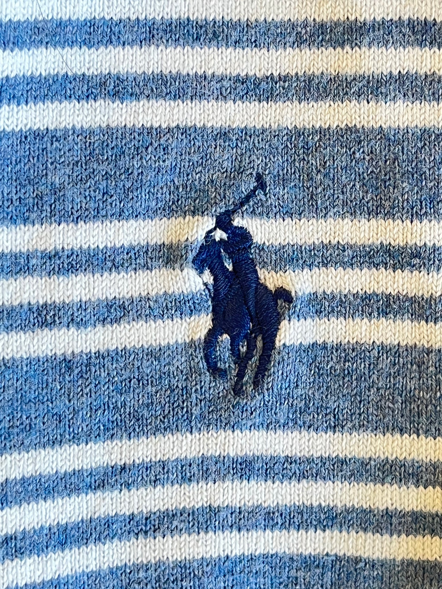 Gilet rayé bleu Ralph Lauren - S