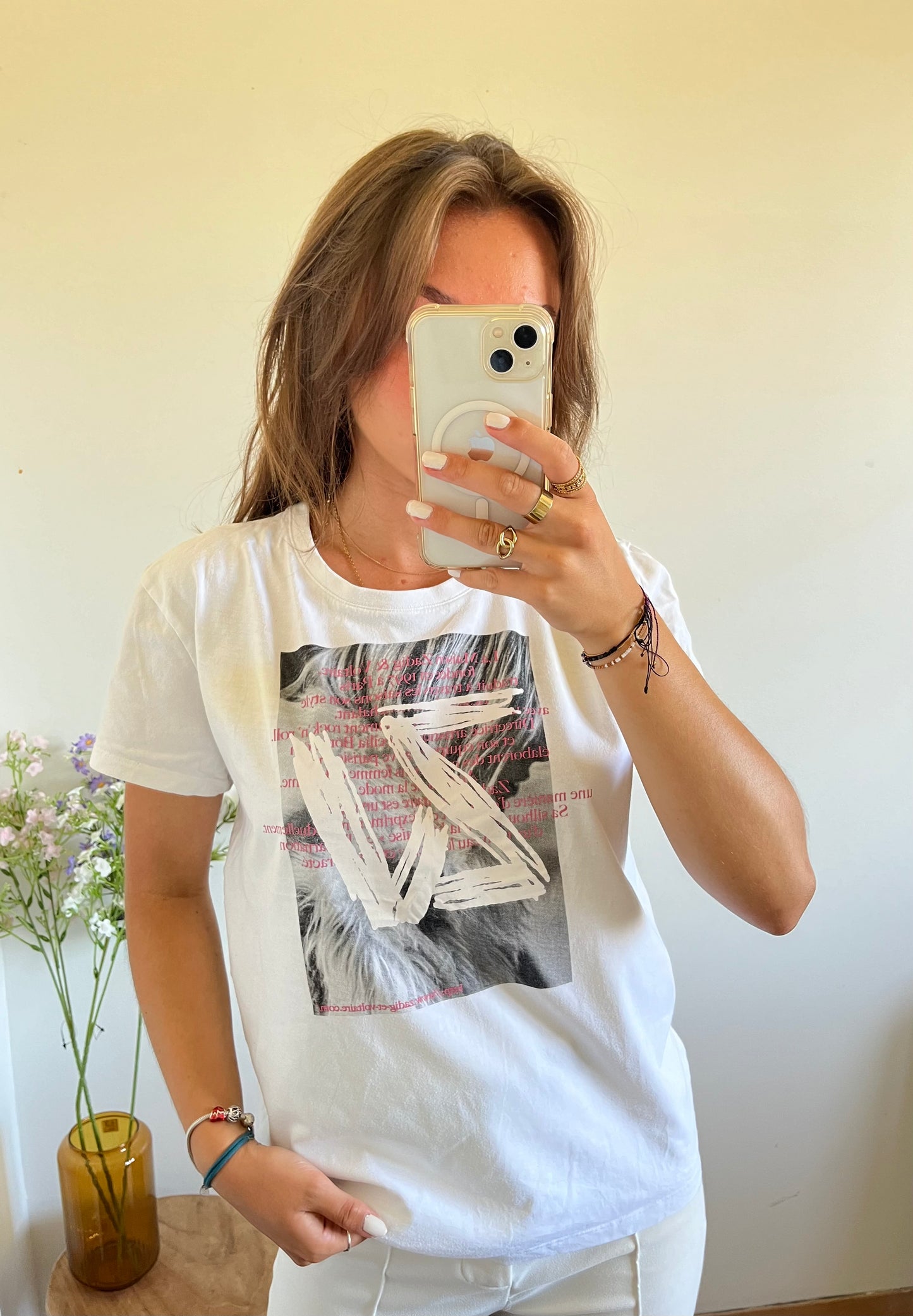 T-shirt manches courtes blanc Zadig & Voltaire - M
