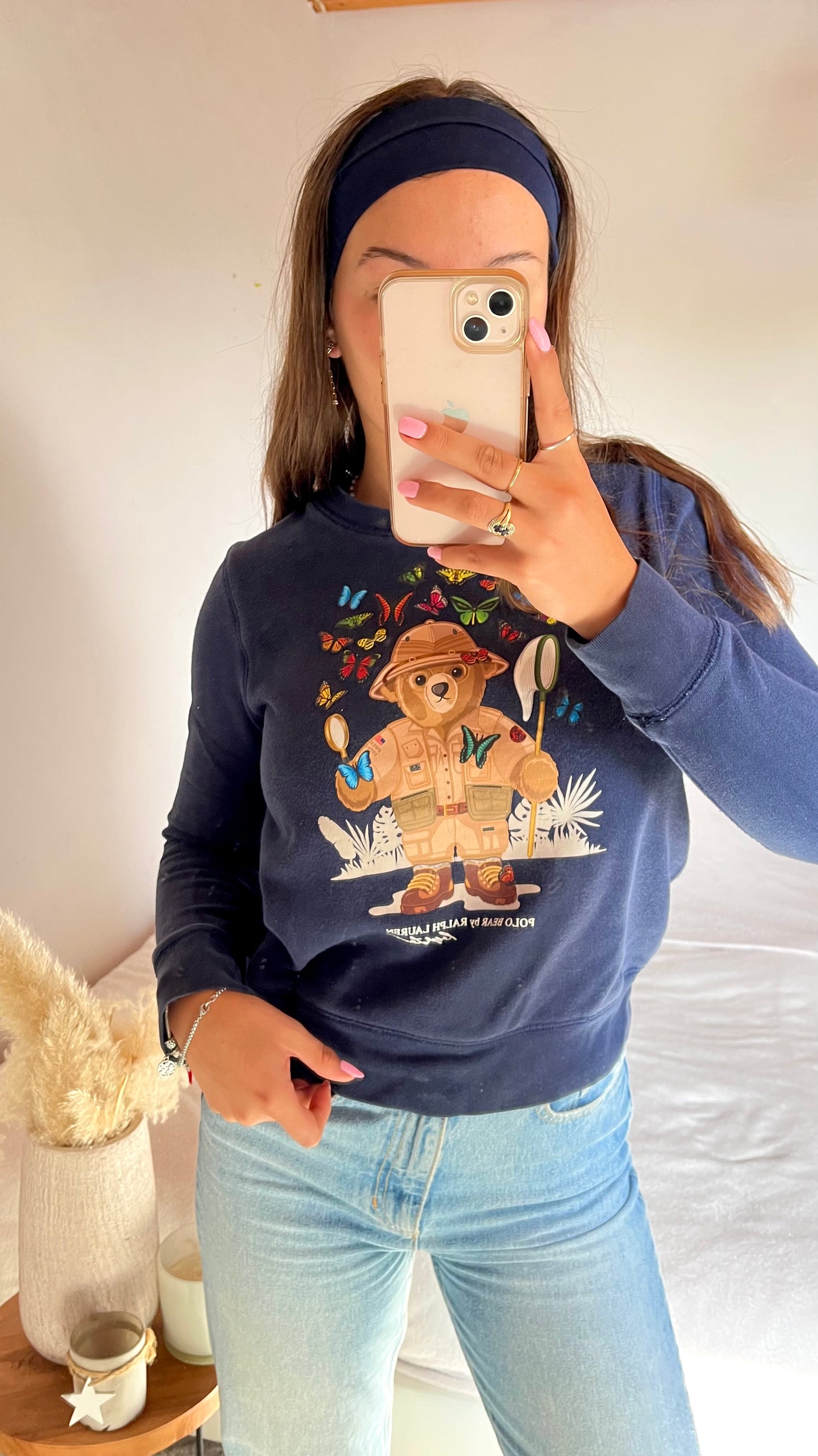 Pull marine nounours Ralph Lauren - XS