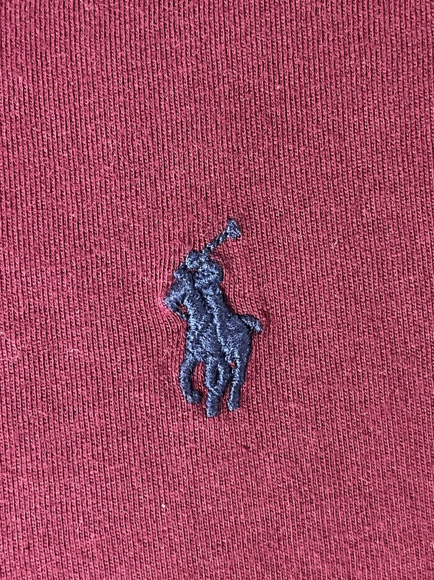Pull col rond bordeaux Ralph Lauren - XS