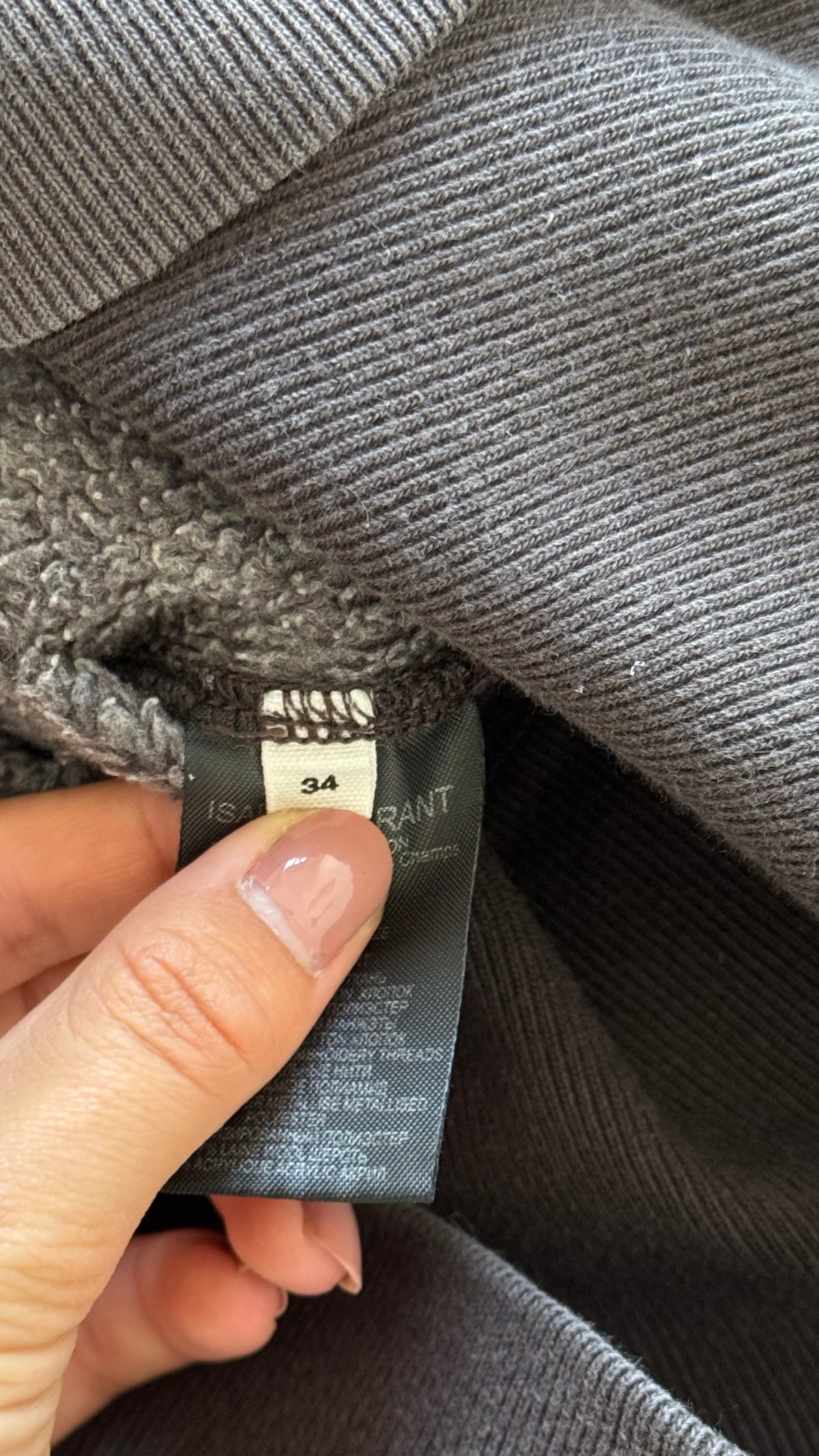 Sweat noir gris pailleté Isabel Marant - S