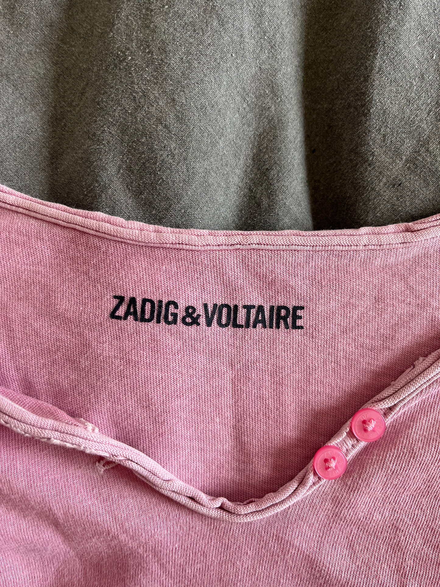 T-shirt manche longue rose Zadig & Voltaire - S