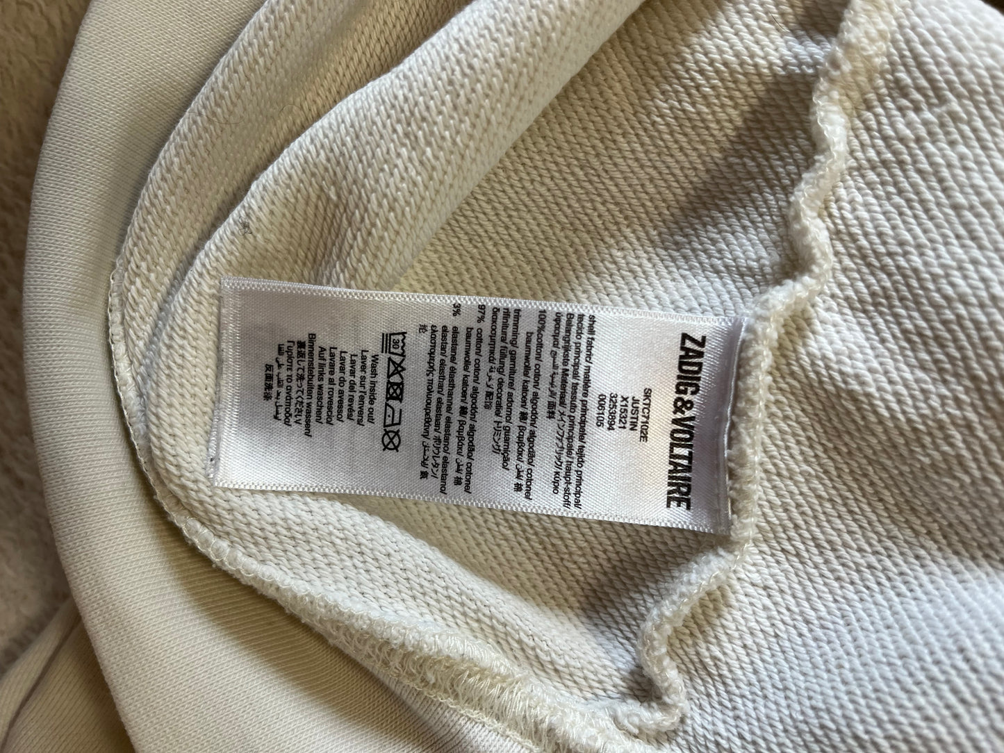 Sweat à capuche blanc Zadig & Voltaire - XS