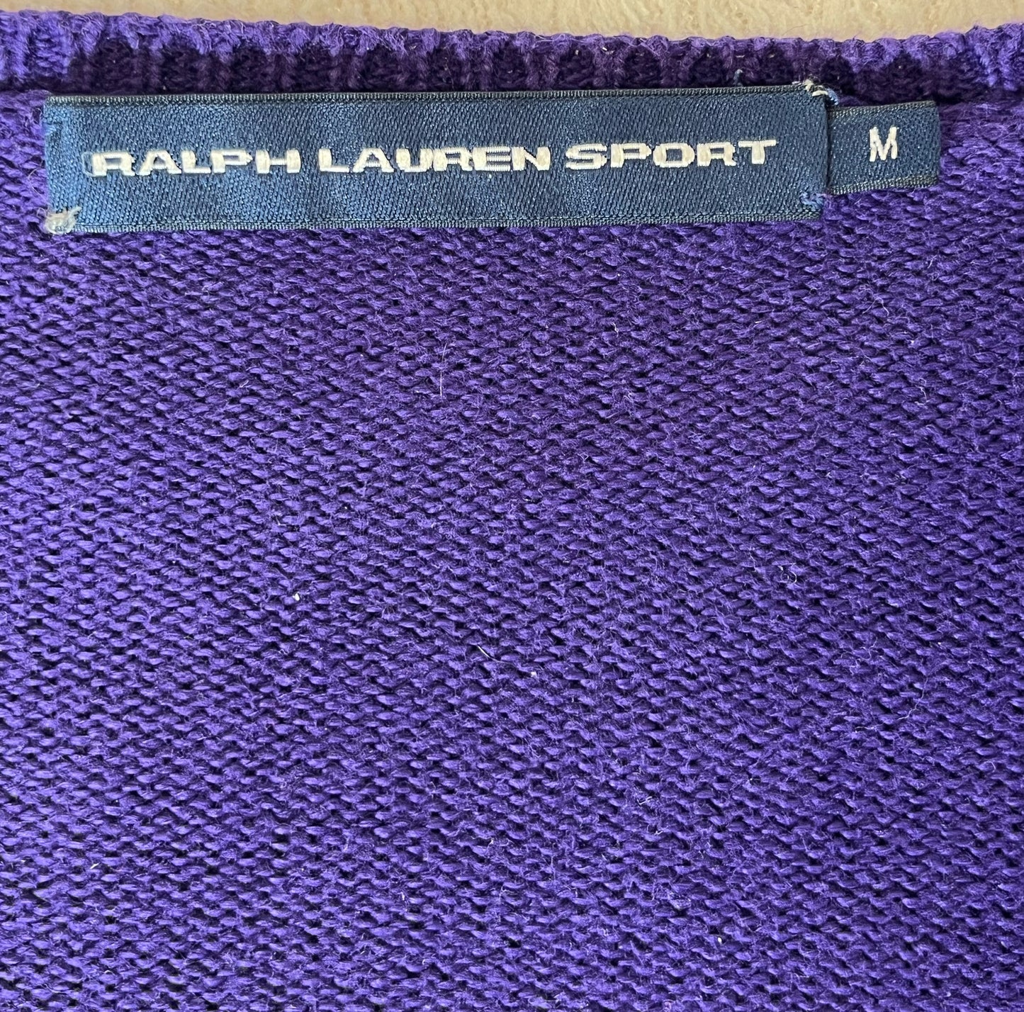 Pull col V violet RalphLauren - M
