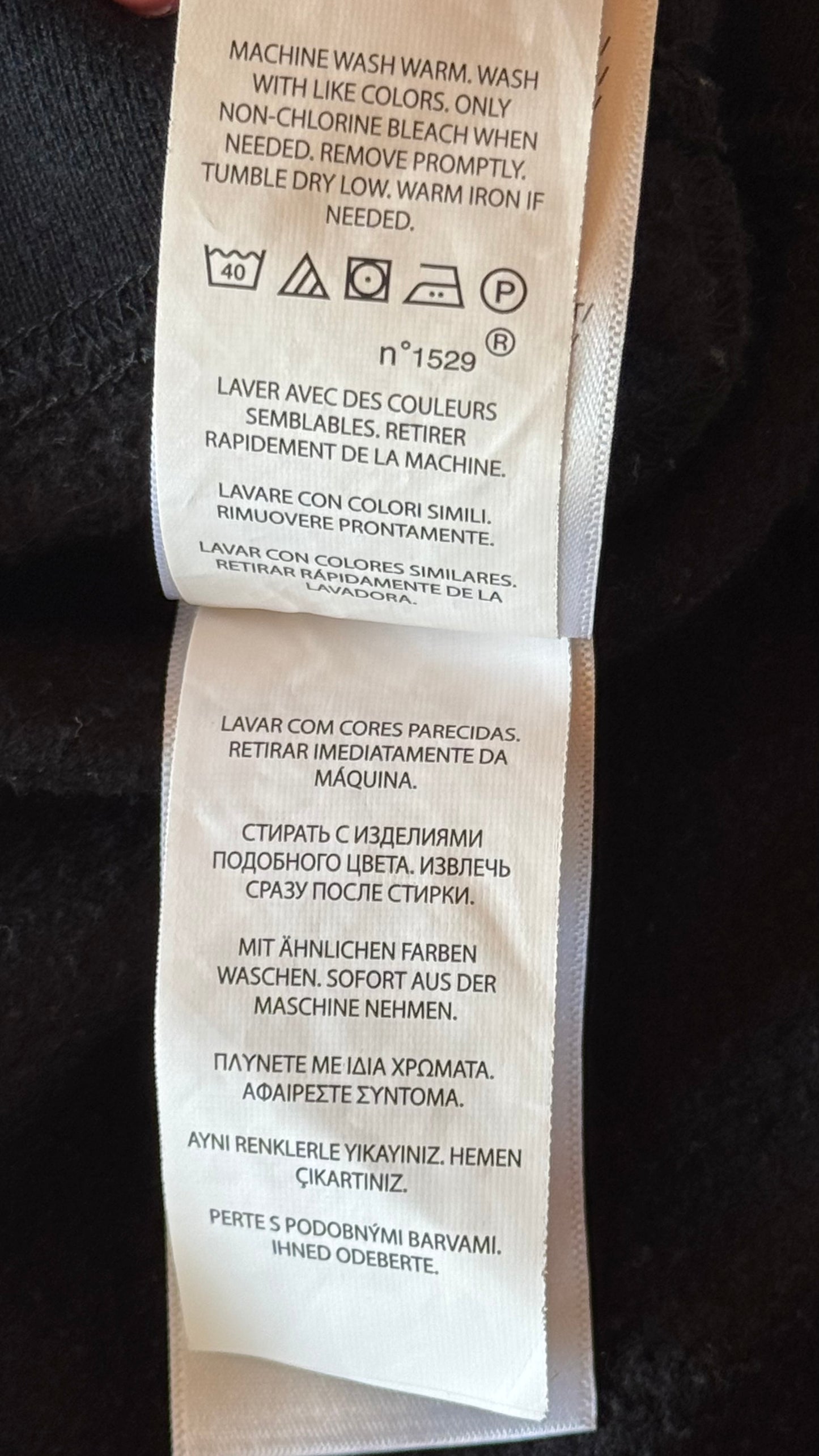 Sweat à capuche noir Ralph Lauren - XS/S