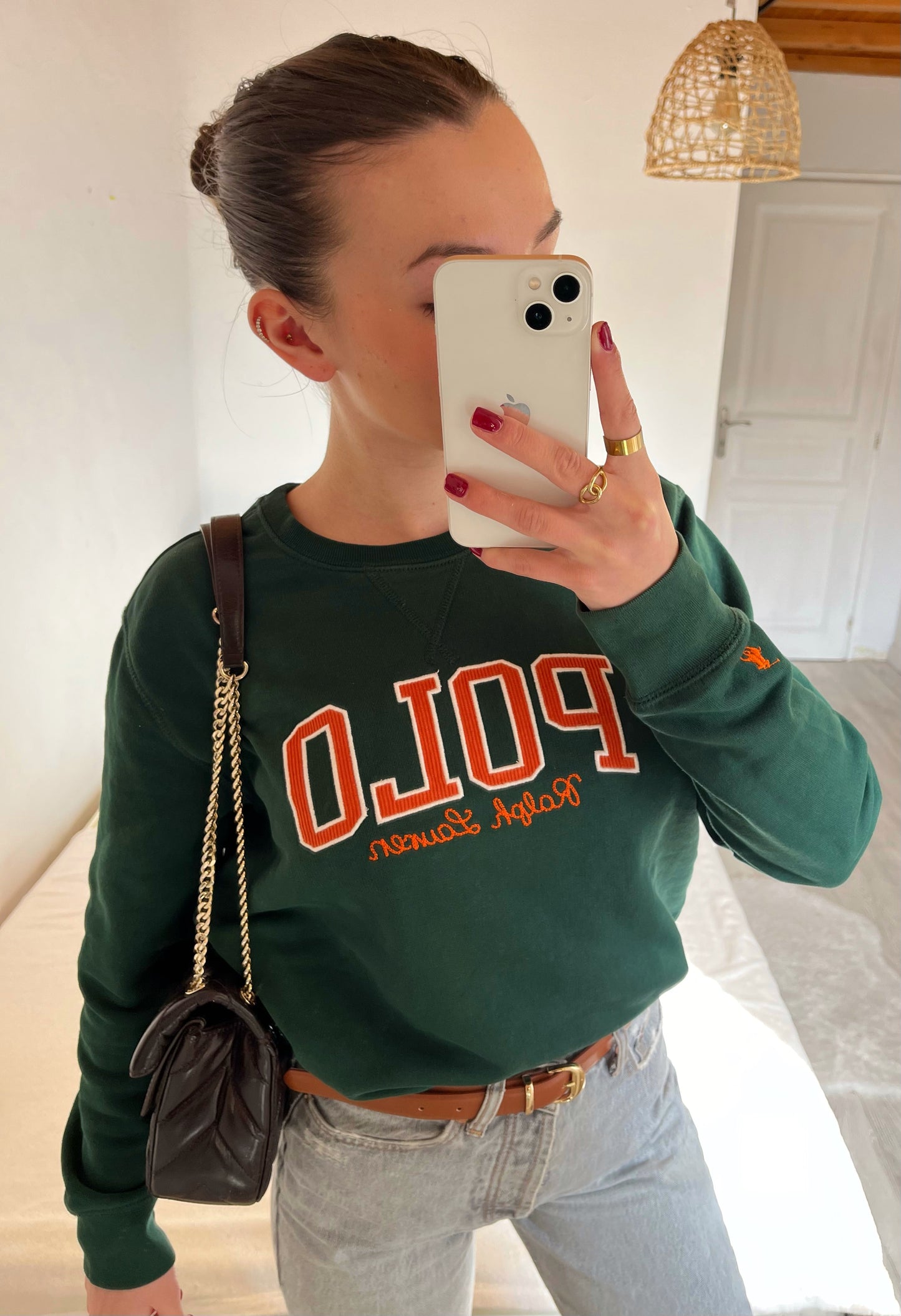 Sweat POLO Ralph Lauren vert sapin - S