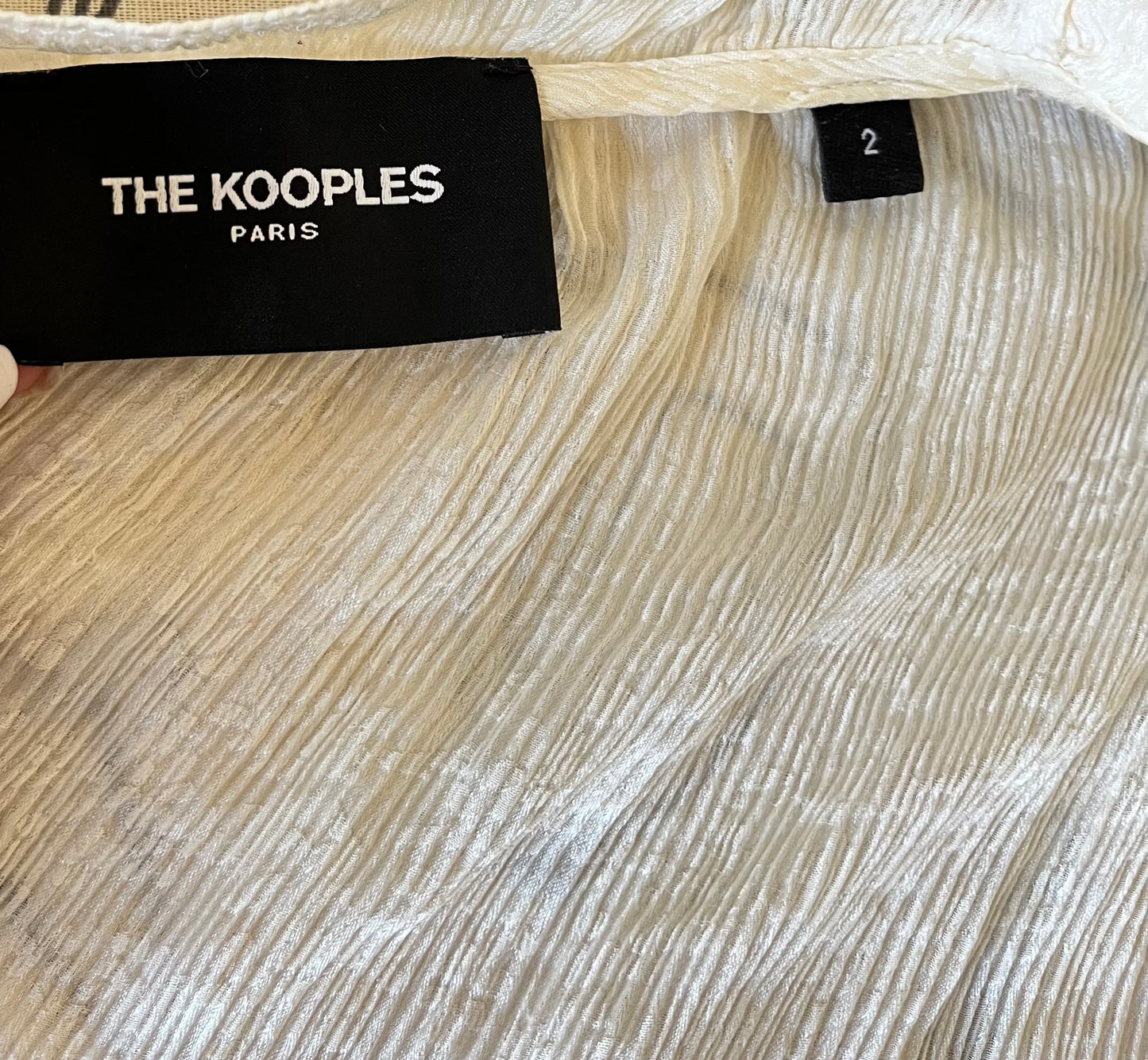Blouse en soi légère beige The Kooples - M