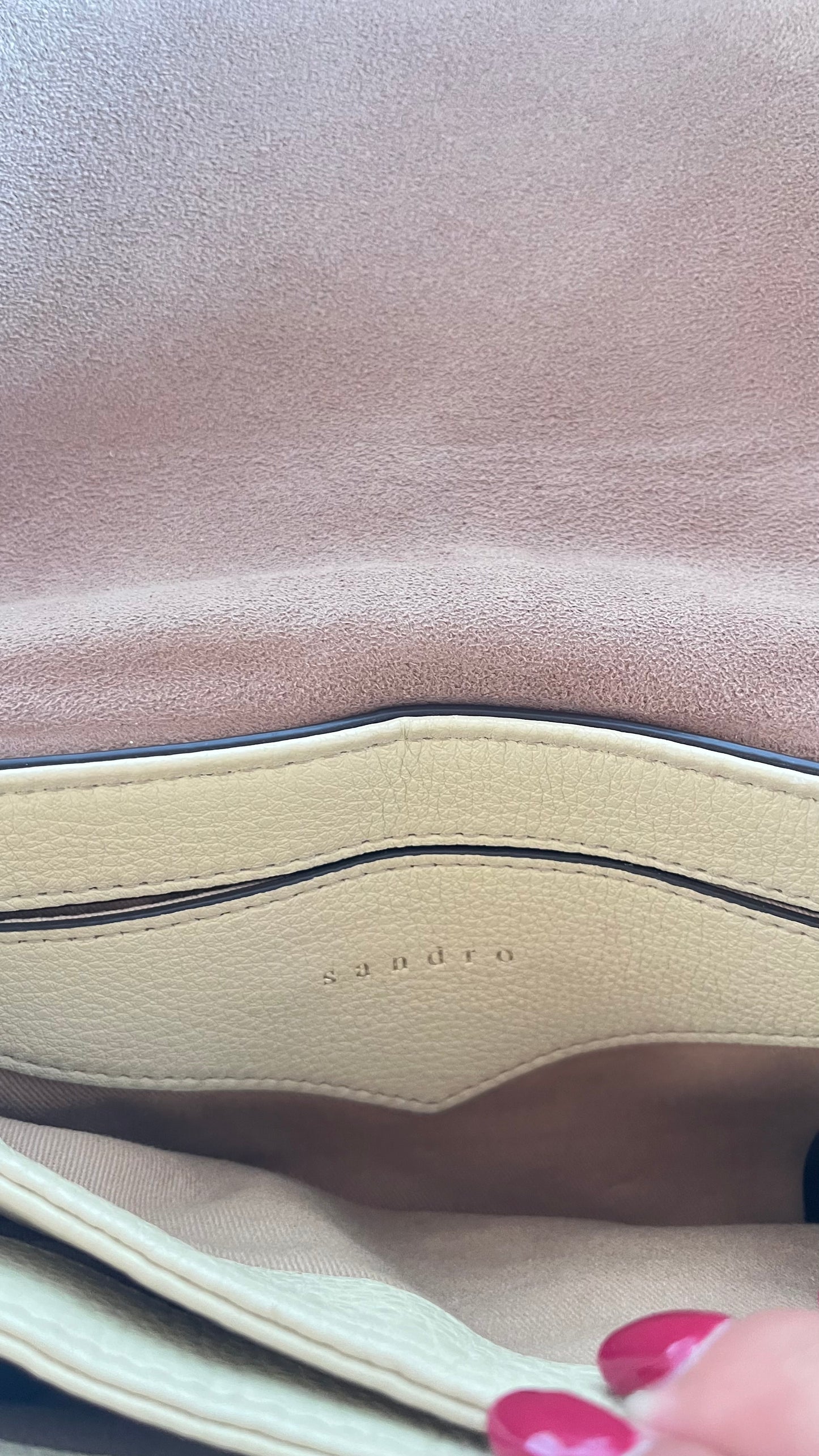 Sac à main beige Sandro
