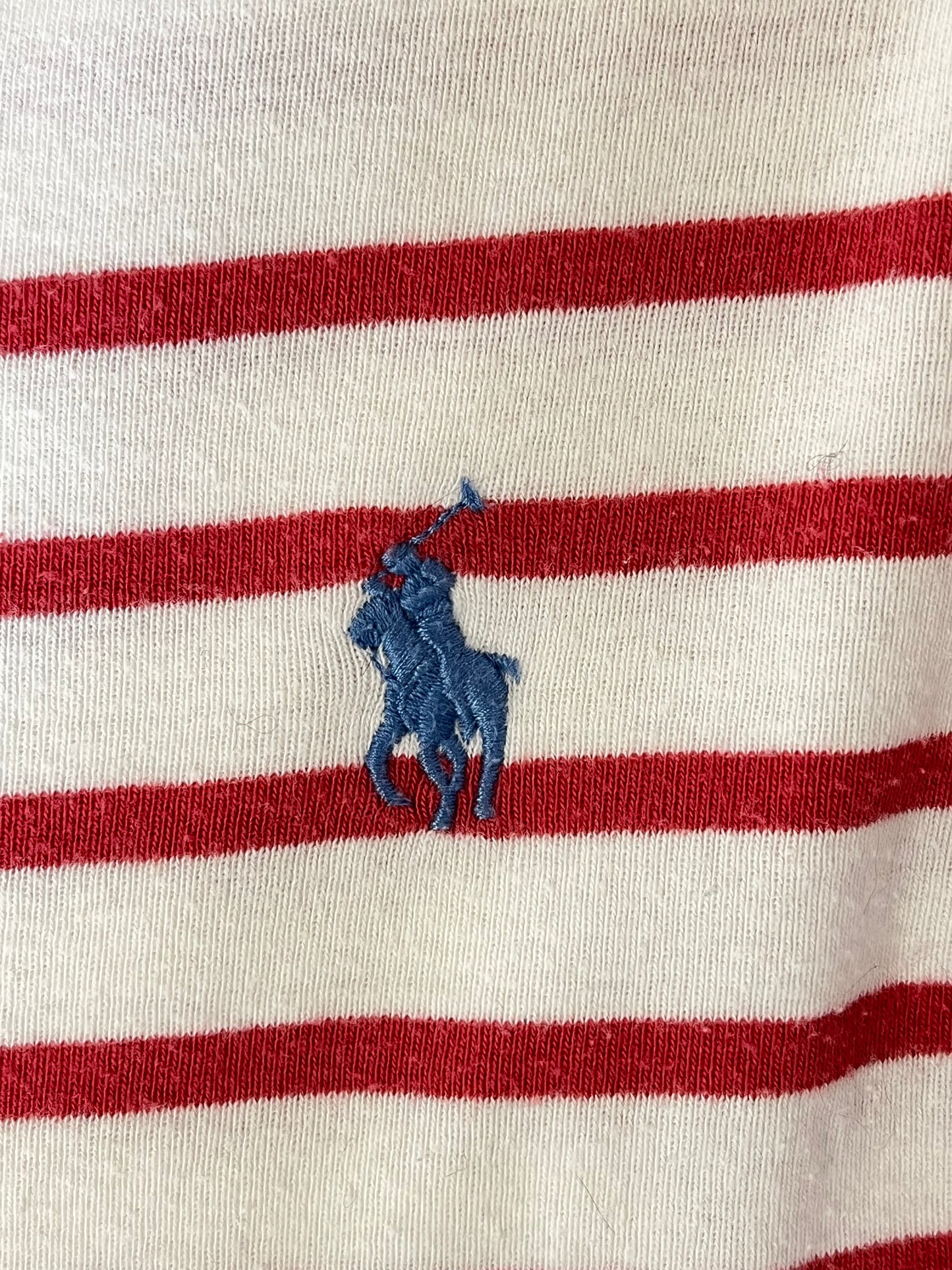 Pull col bateau marinière rouge Ralph Lauren - XS