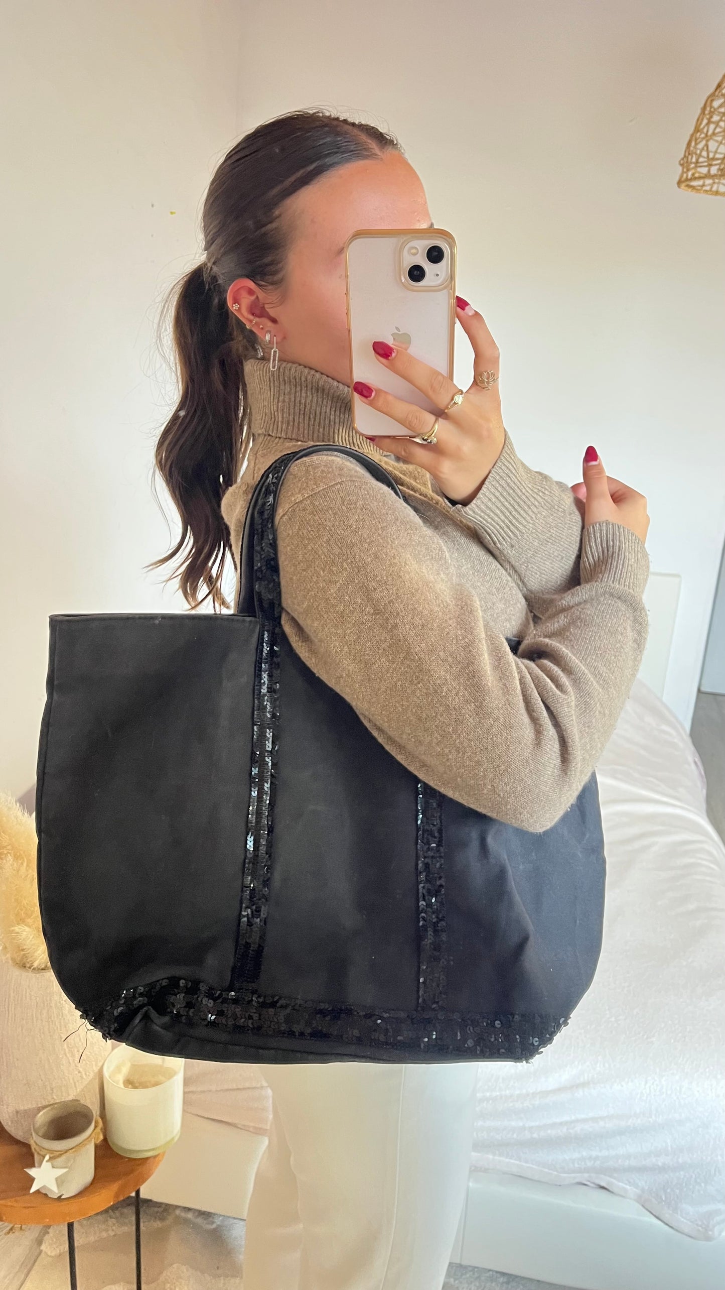 Sac cabas noir Vanessa Bruno - L