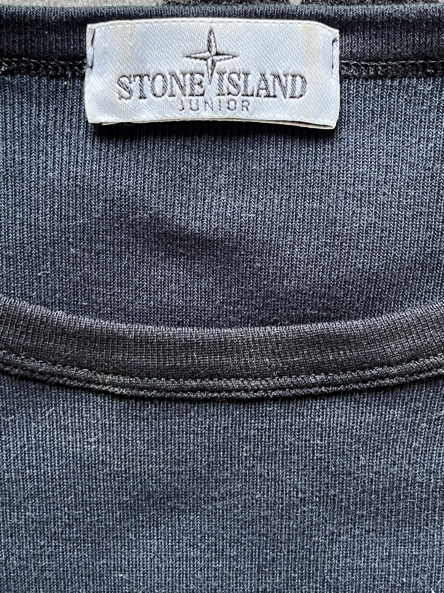 Pull col rond bleu marine Stone Island - M