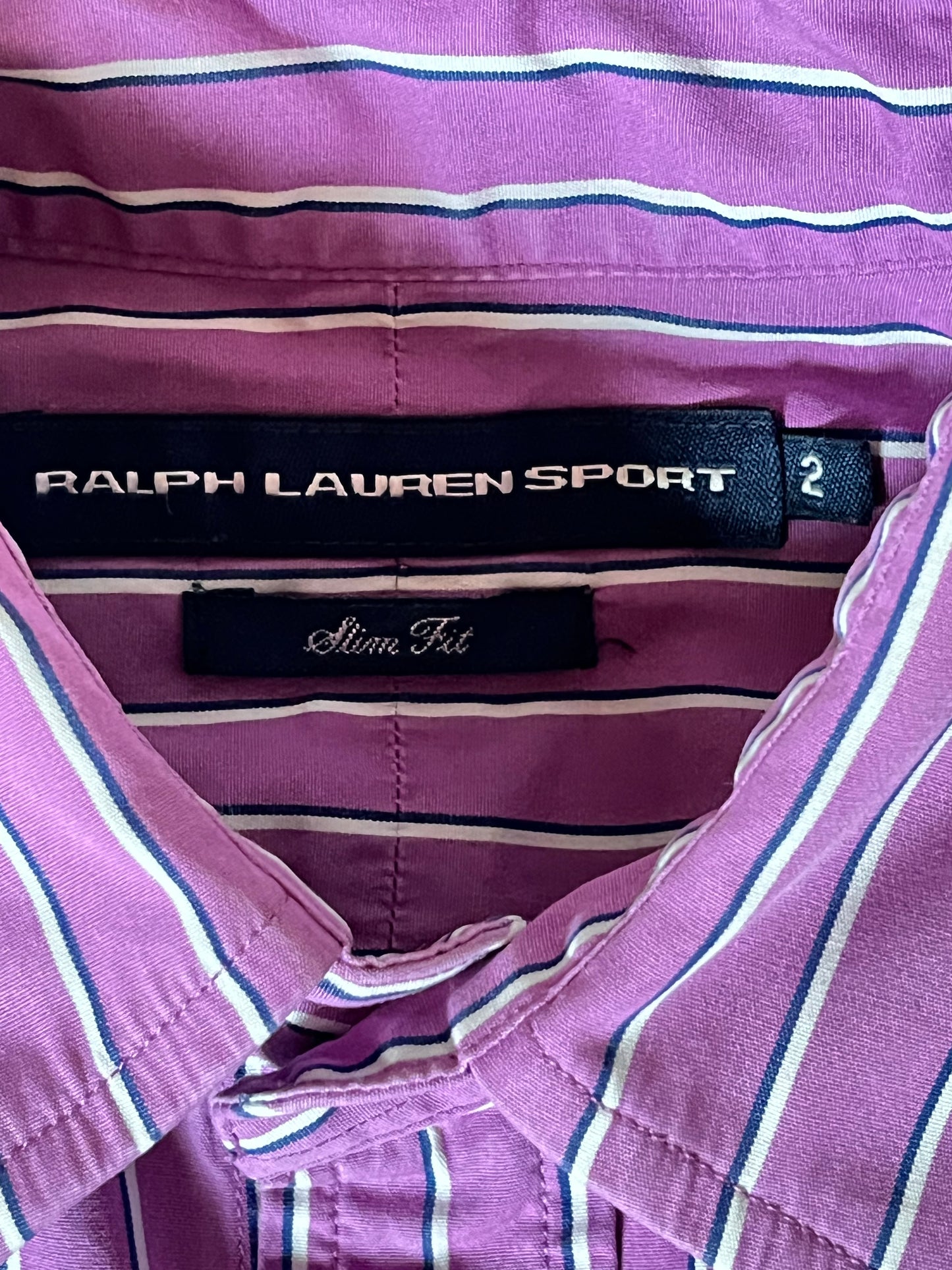 Chemise rayée violette Ralph Lauren - XS