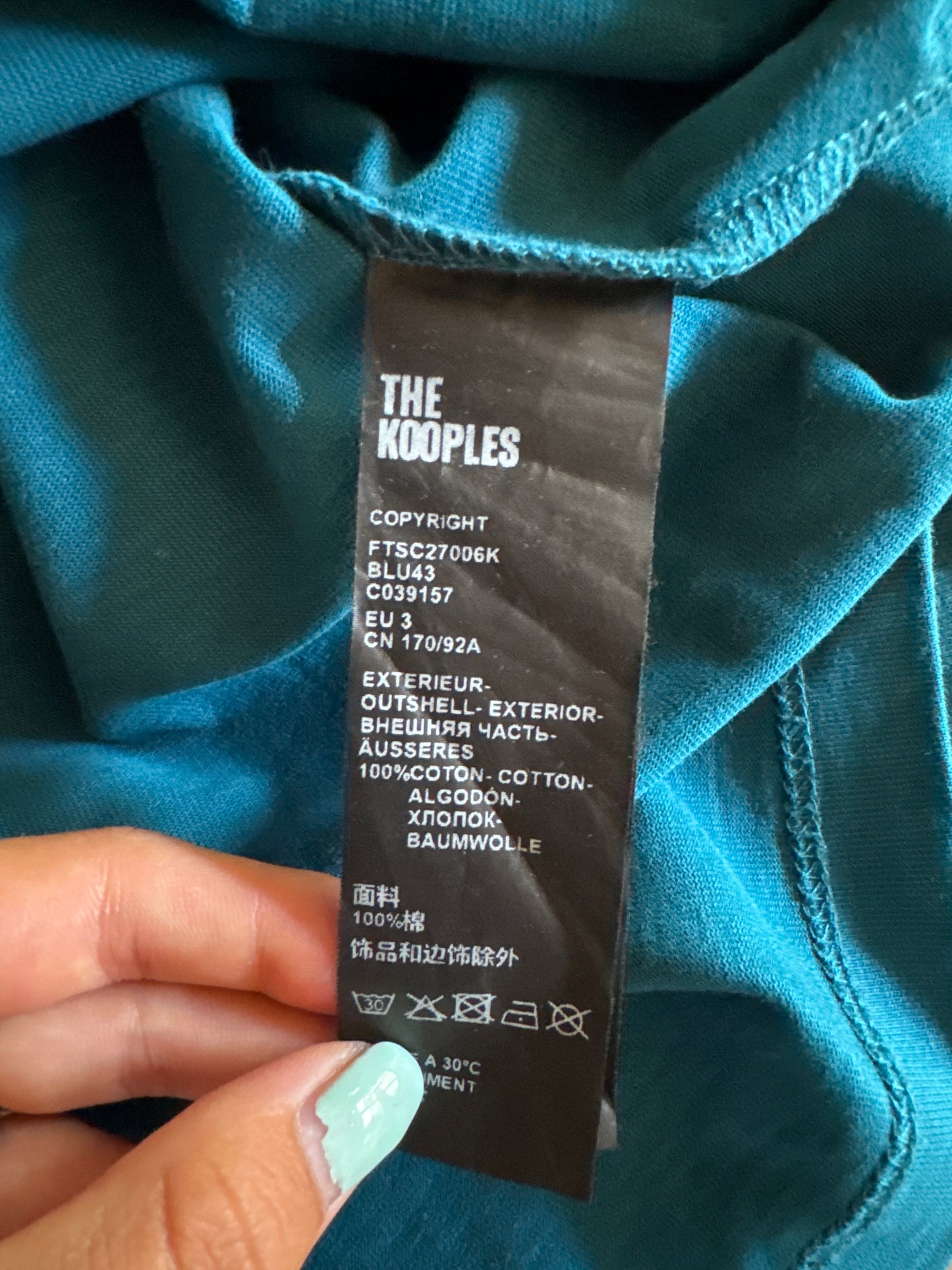 T-shirt vert et rose The Kooples - M