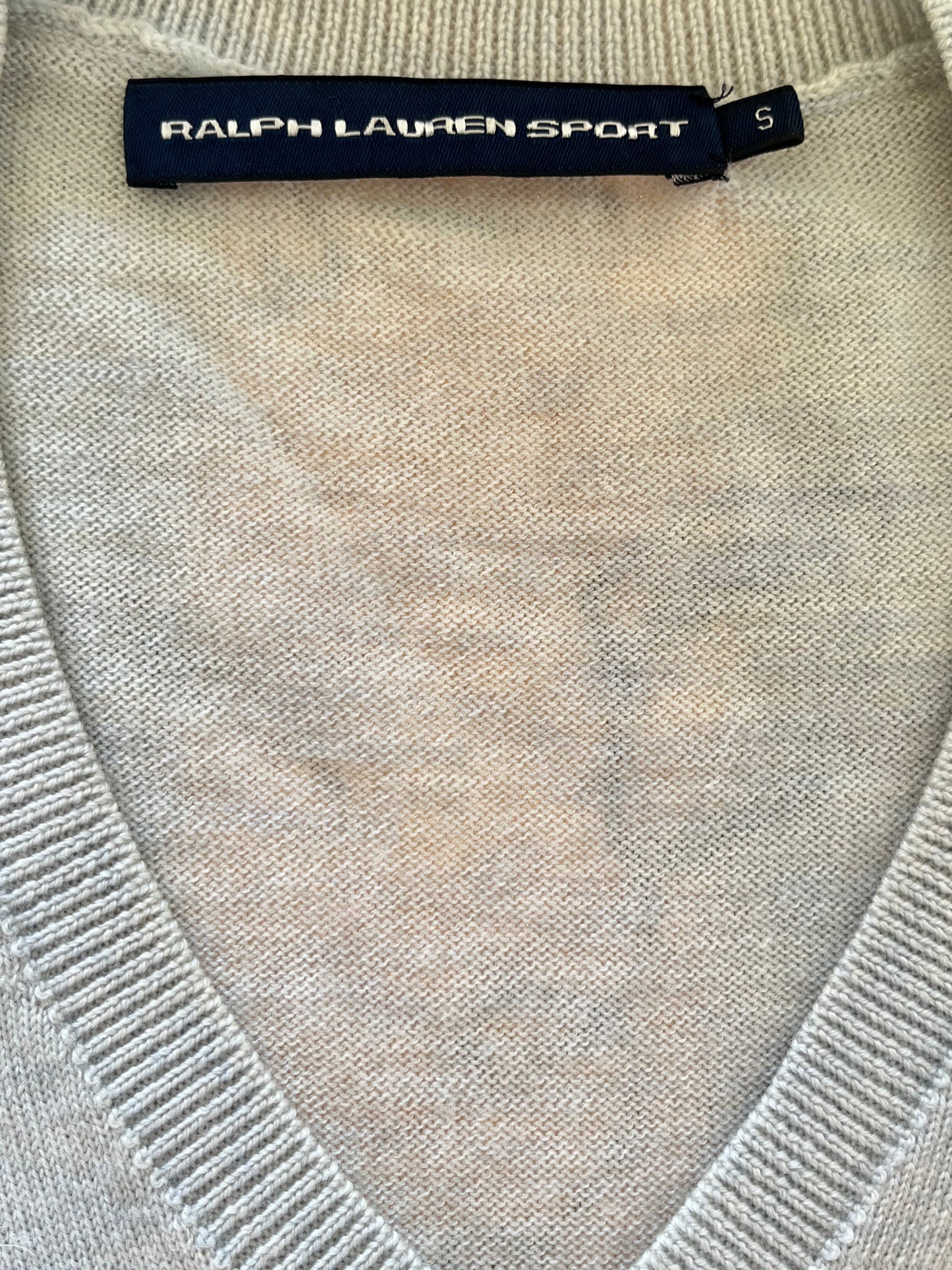 Pull col V vert laine Ralph Lauren - S
