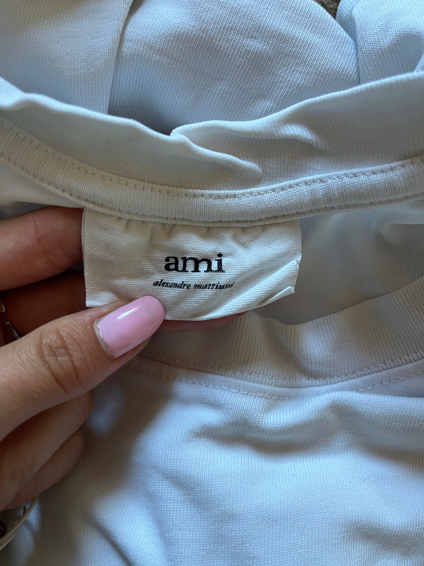 Pull léger blanc Ami Paris - M