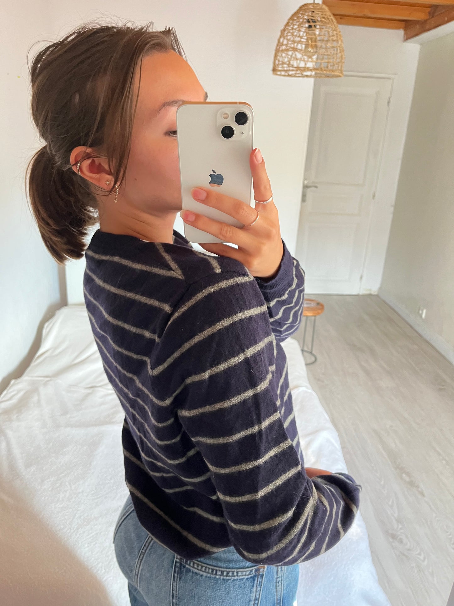 Pull en laine rayée Ralph Lauren - S homme - M femme