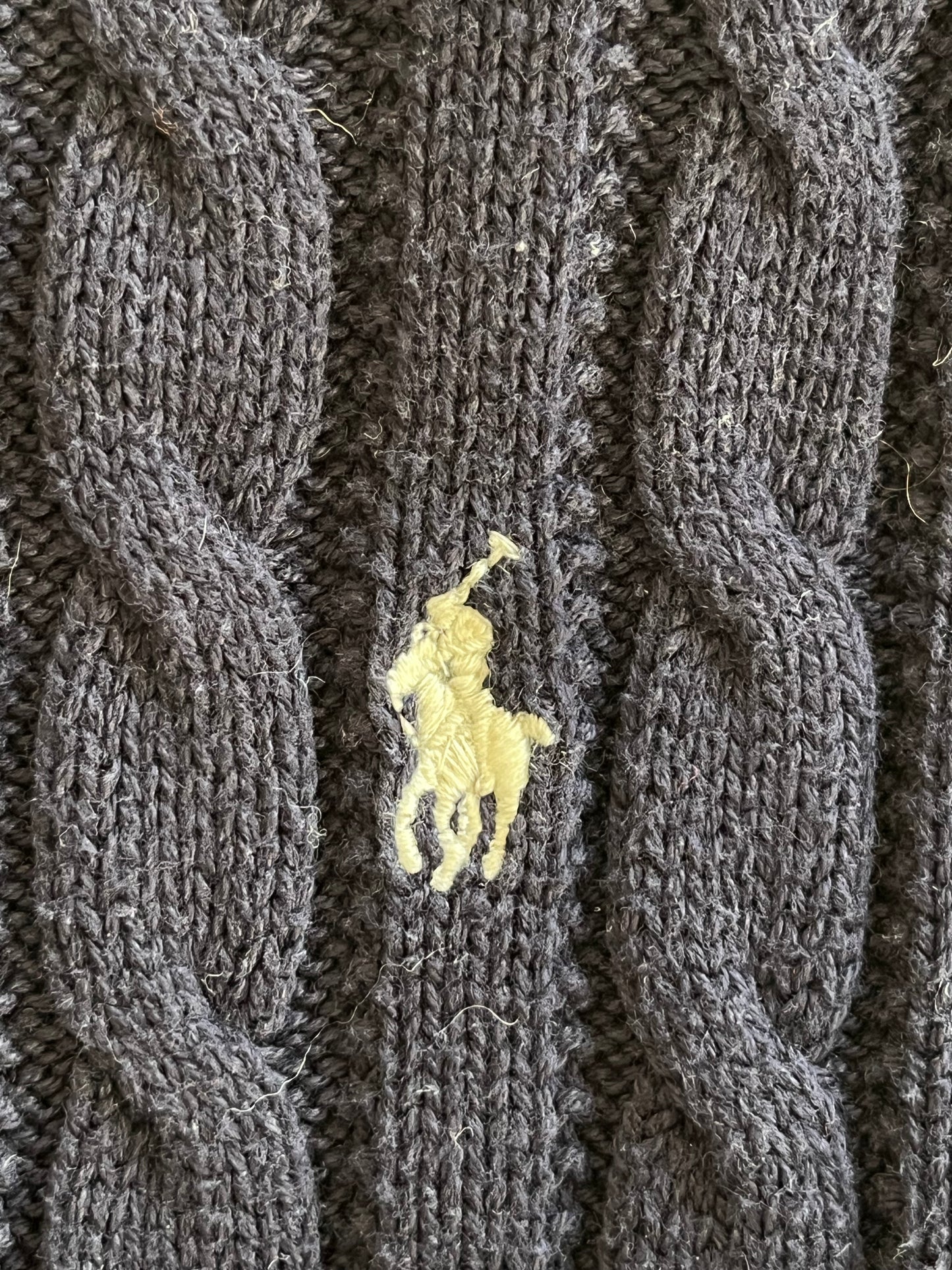 Robe torsadé Ralph Lauren bleu marine - S