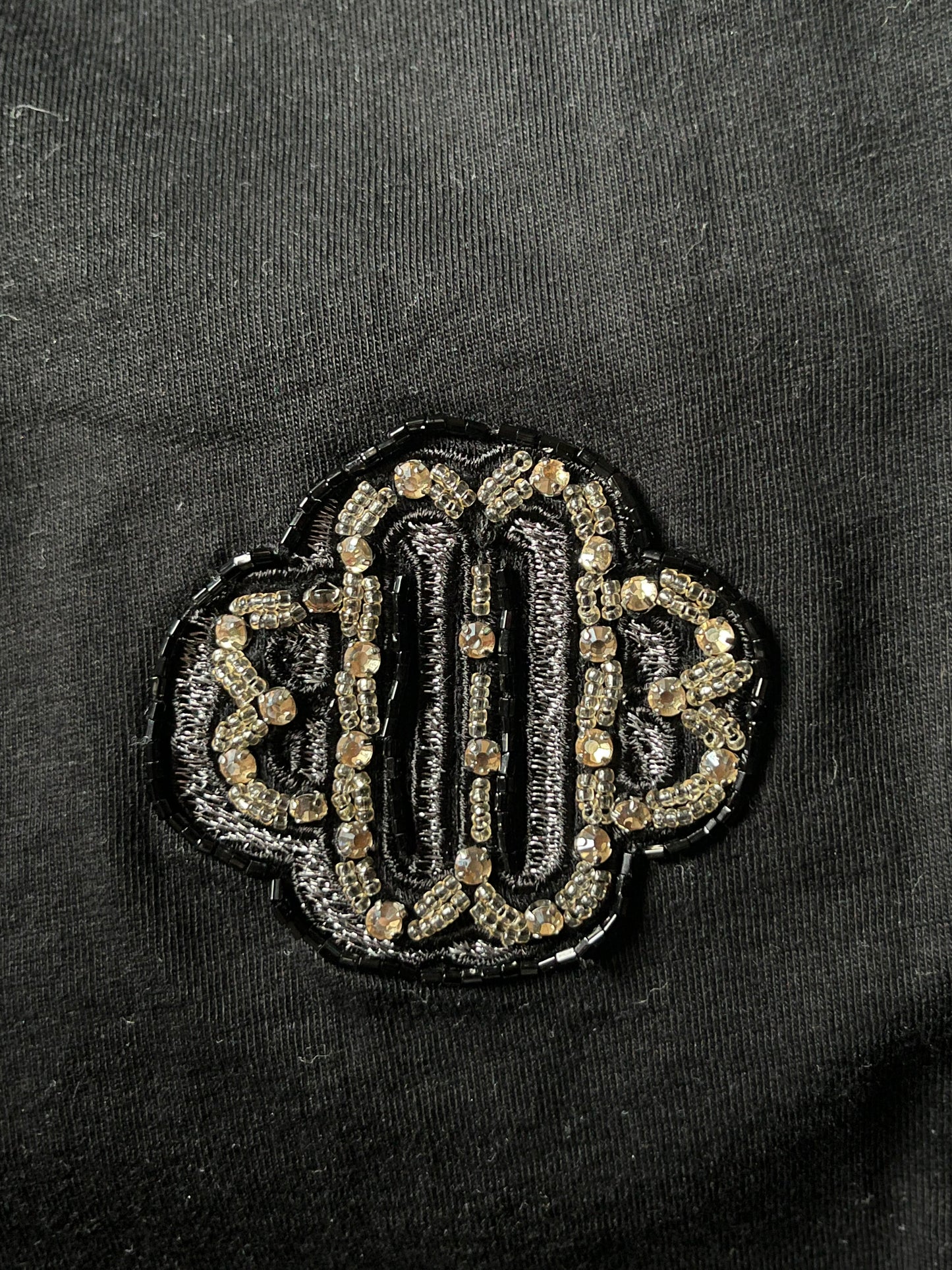 T-shirt noir Maje logo brillant - L