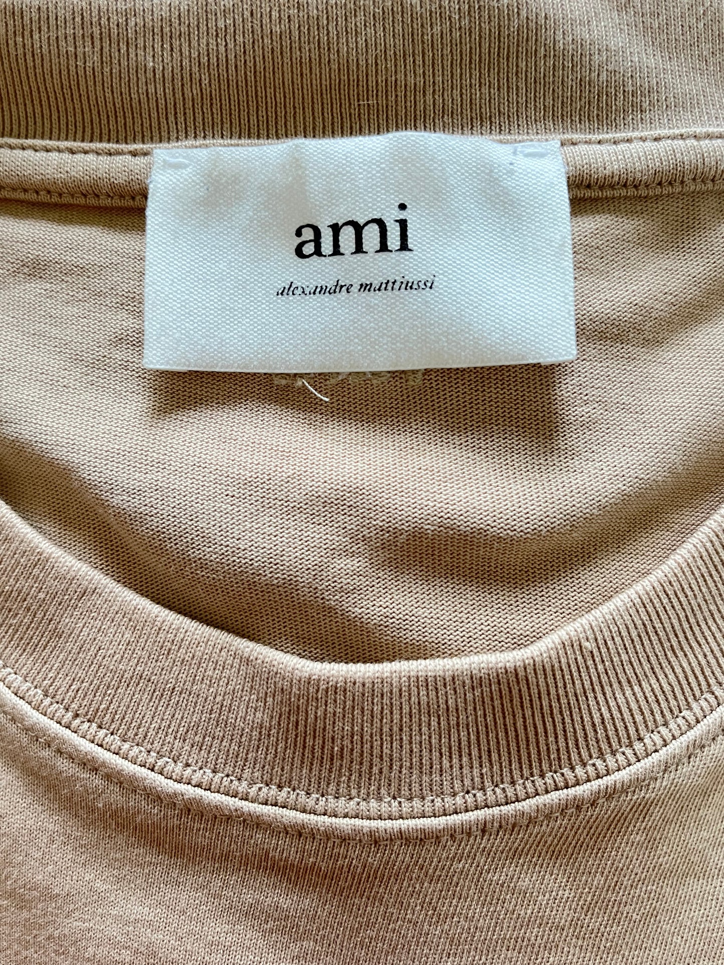 T-shirt beige Ami Paris - M homme / XL femme