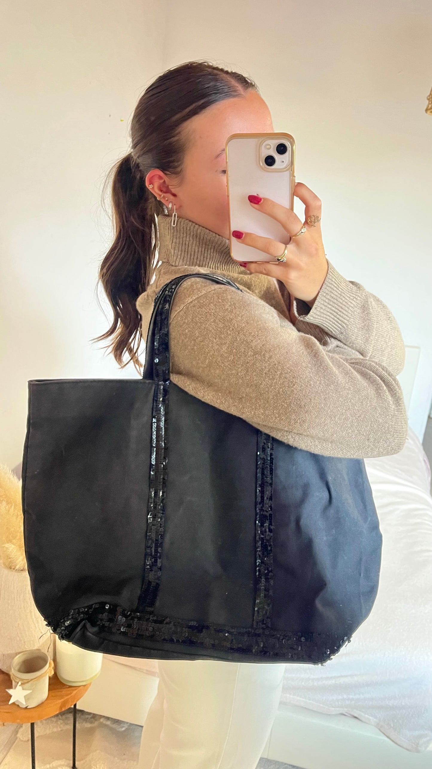 Sac cabas noir Vanessa Bruno - L