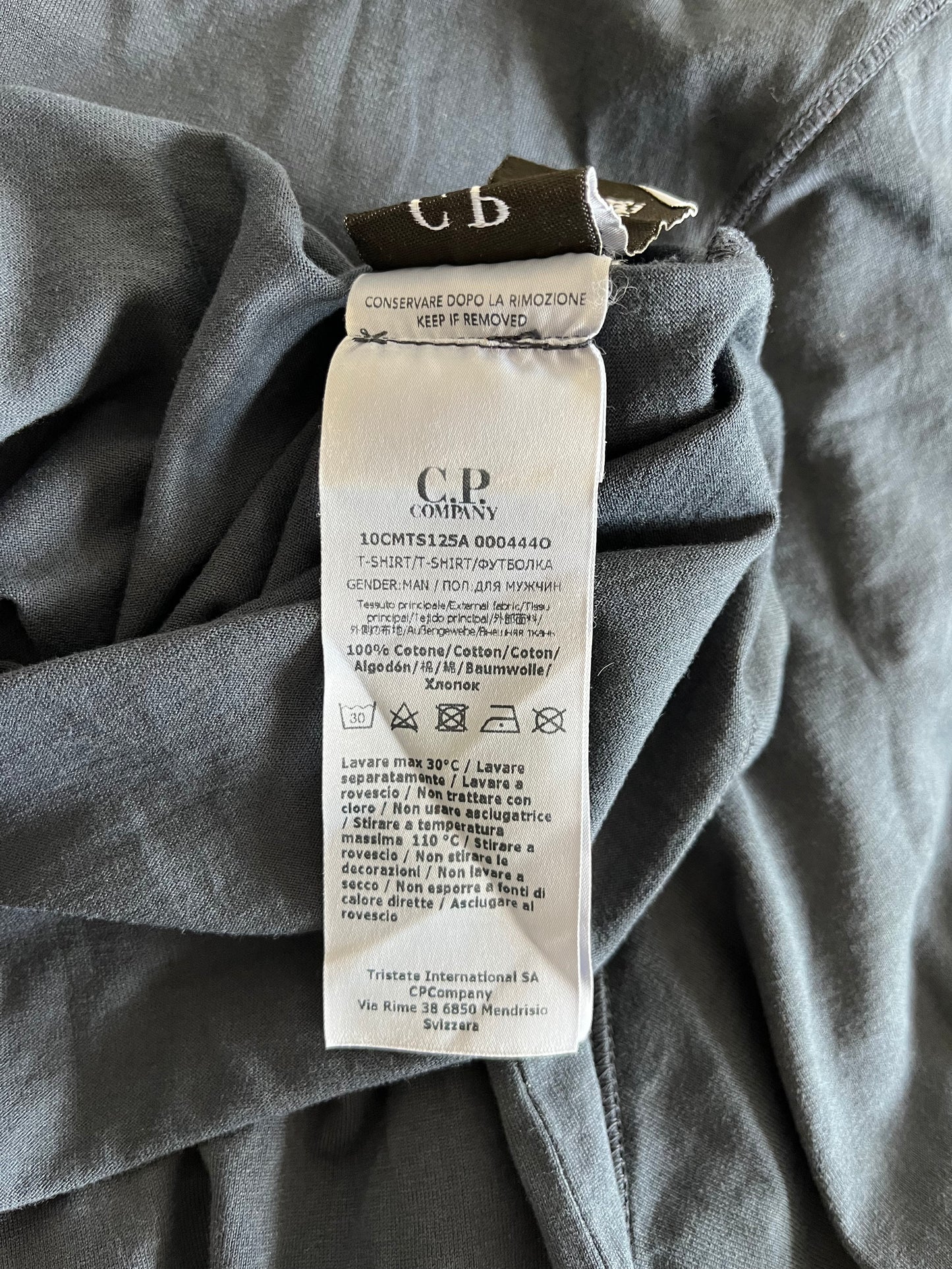 T-shirt bleu marine C.P. Company - M femme / S homme