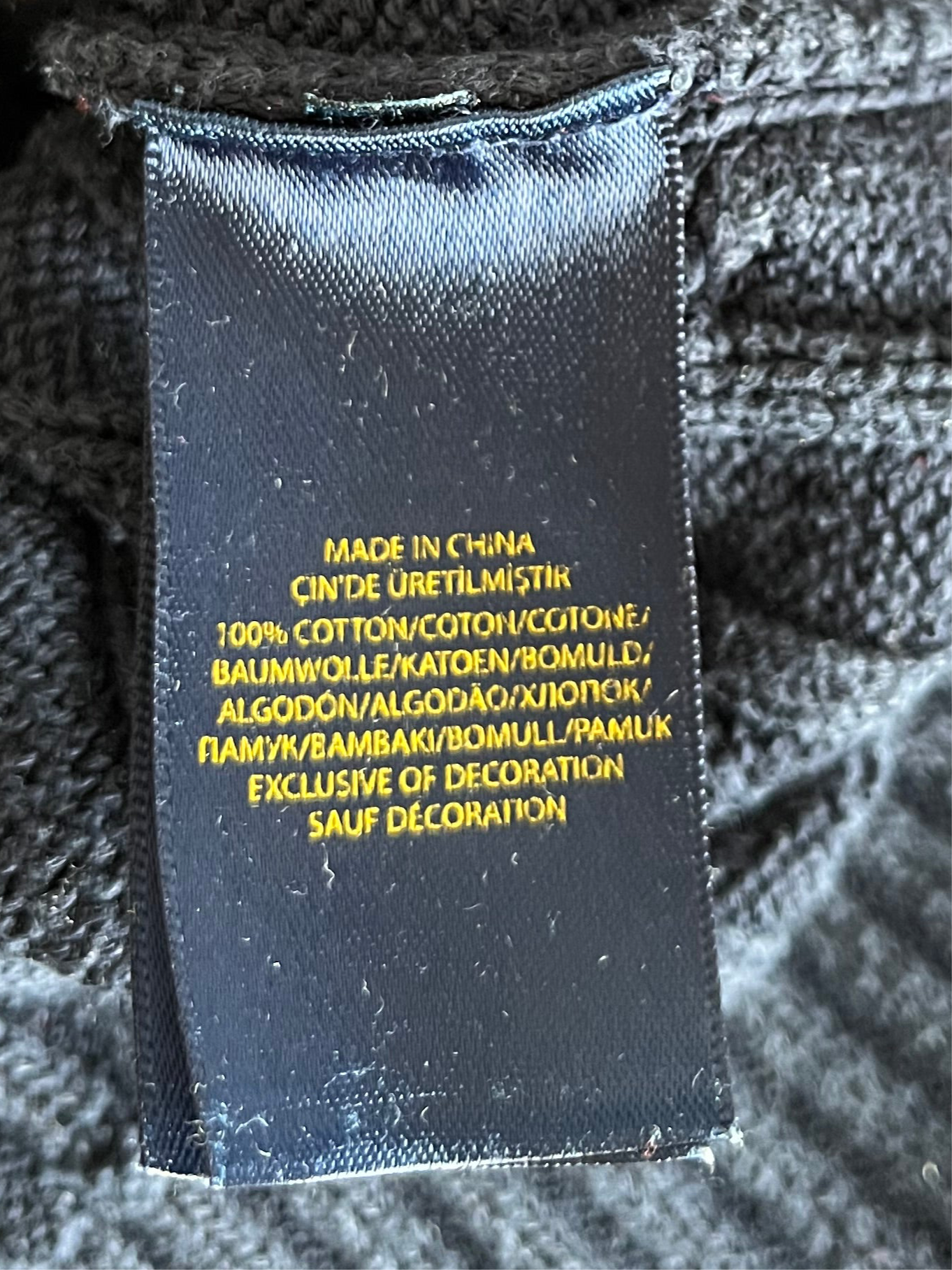 Pull torsadé col V bleu marine Ralph bleu - S