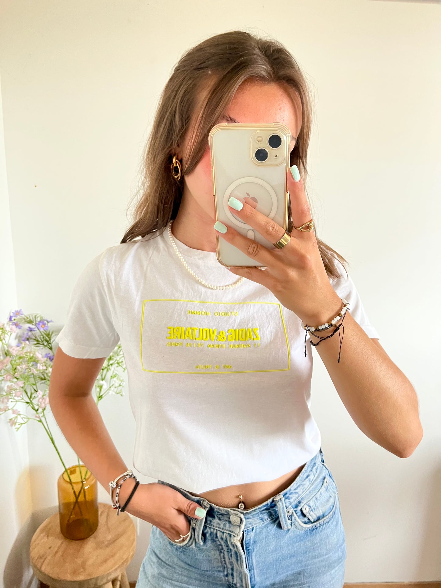 T-shirt col rond blanc Zadig & Voltaire - XS