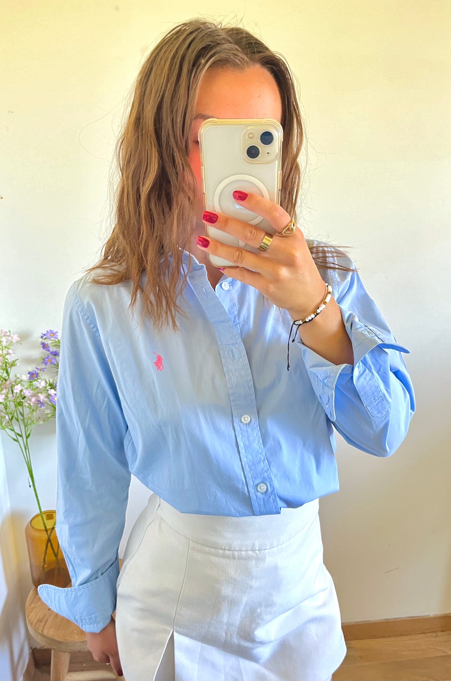 Chemise bleu pastel Ralph Lauren - M