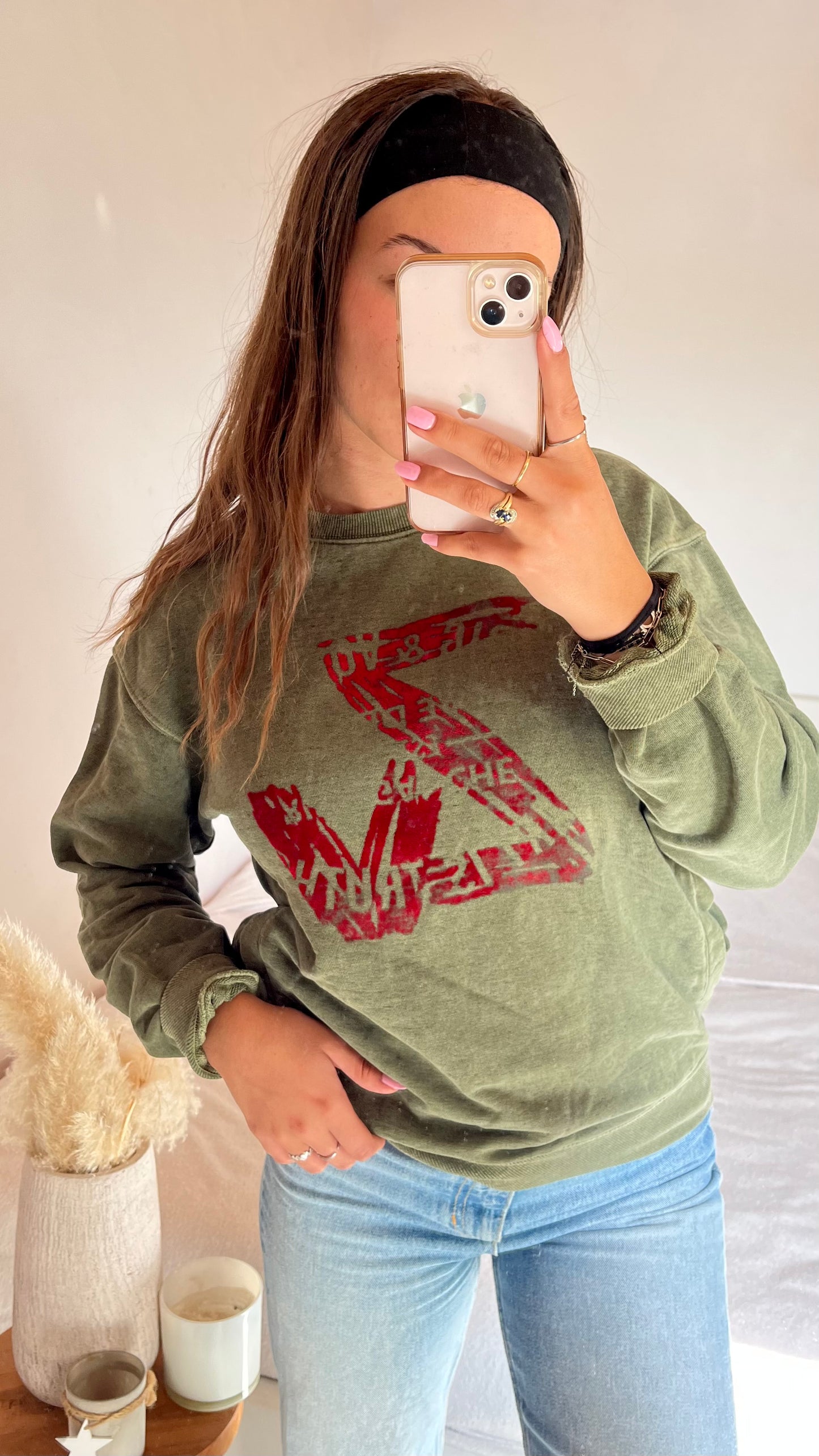 Sweat col rond kaki Zadig & Voltaire - S/M