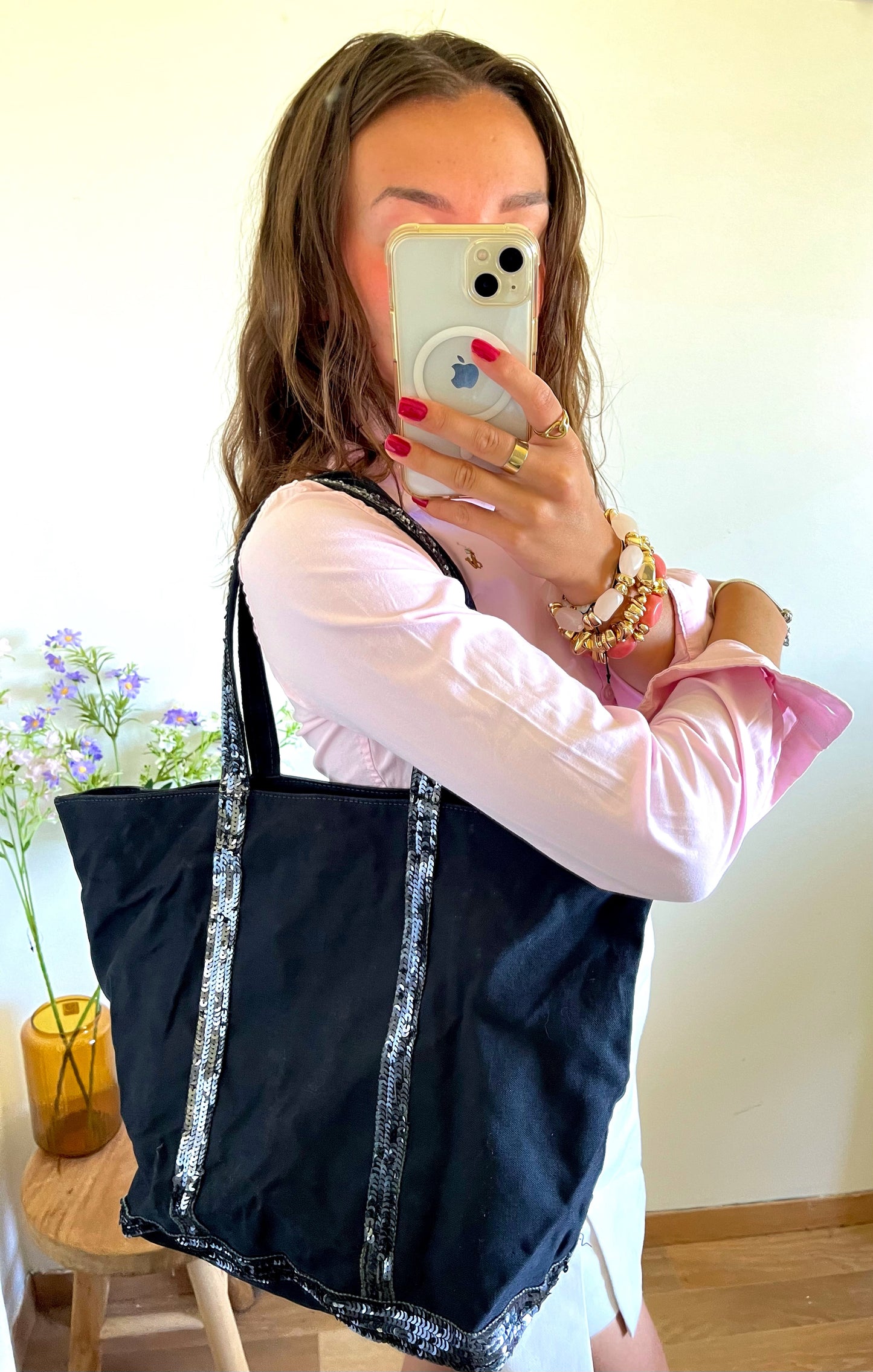 Grand sac cabas Vanessa Bruno noir