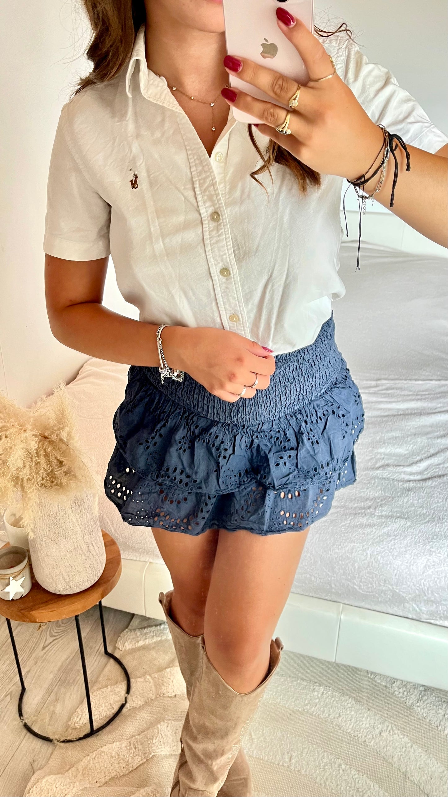Chemise manche courte blanche Ralph Lauren - S