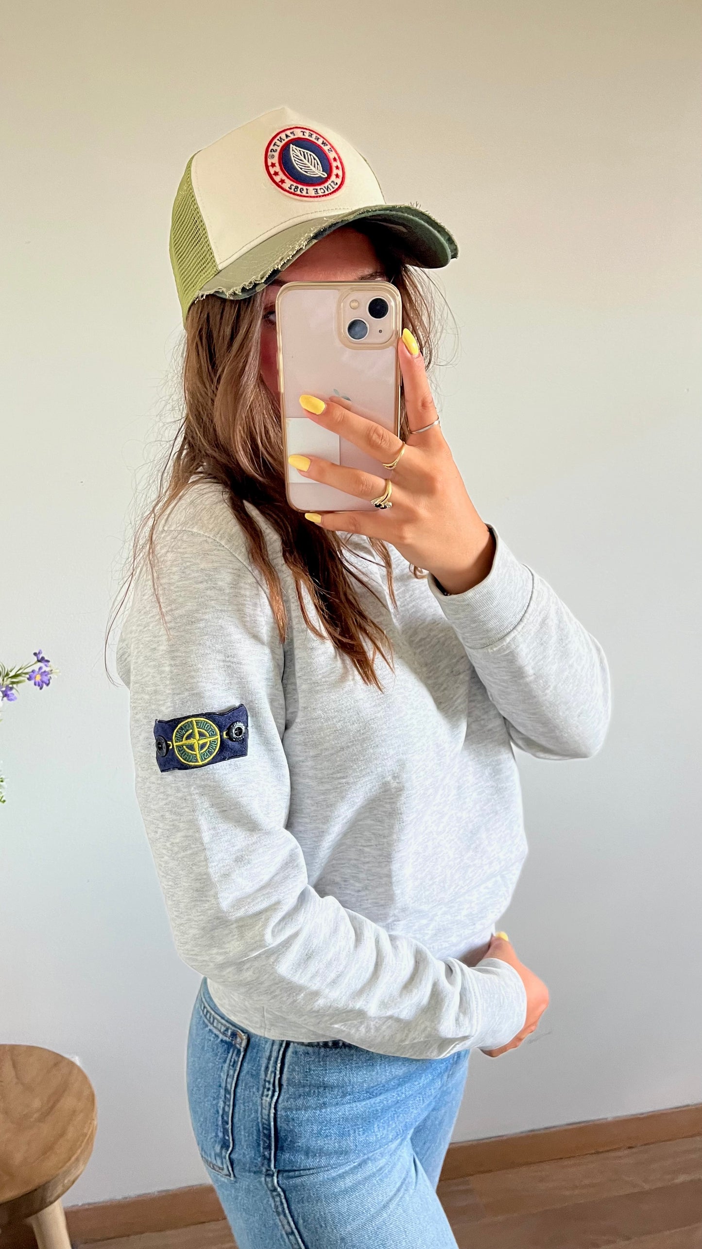 Pull gris clair Stone Island - S